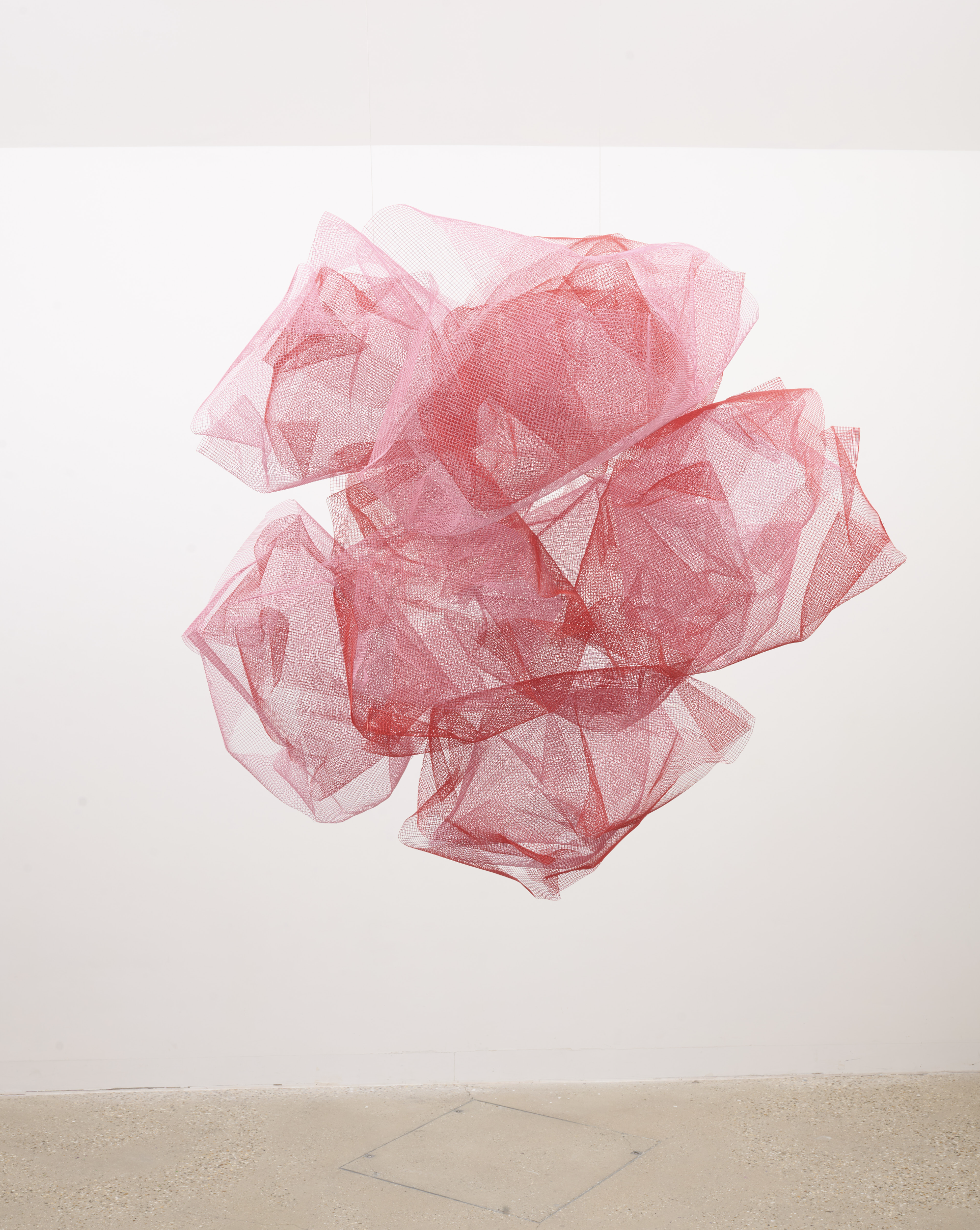 No.1621 Mesh, 2026, Powder coated galvanised mild steel, 153 x 153 x 150 cm
