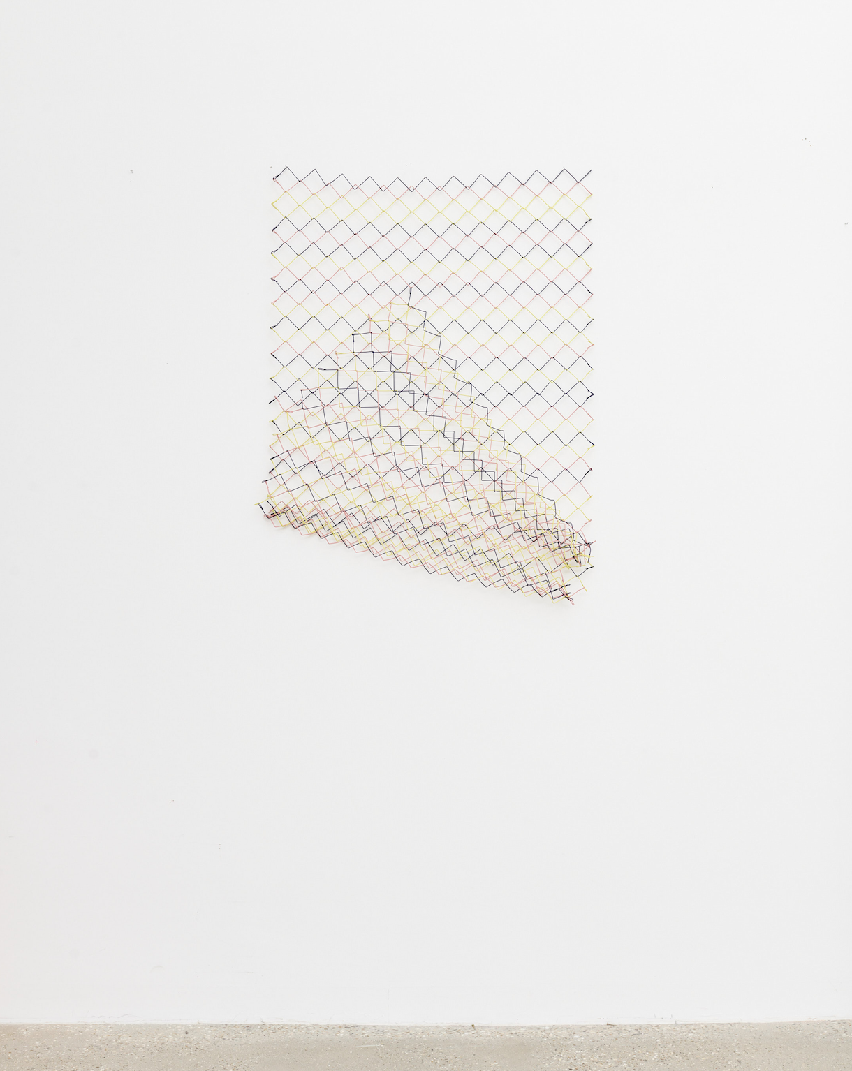 No.1221 Chainlink, 2022, Powder coated galvanised steel chainlink, 130 x 95 x 10 cm