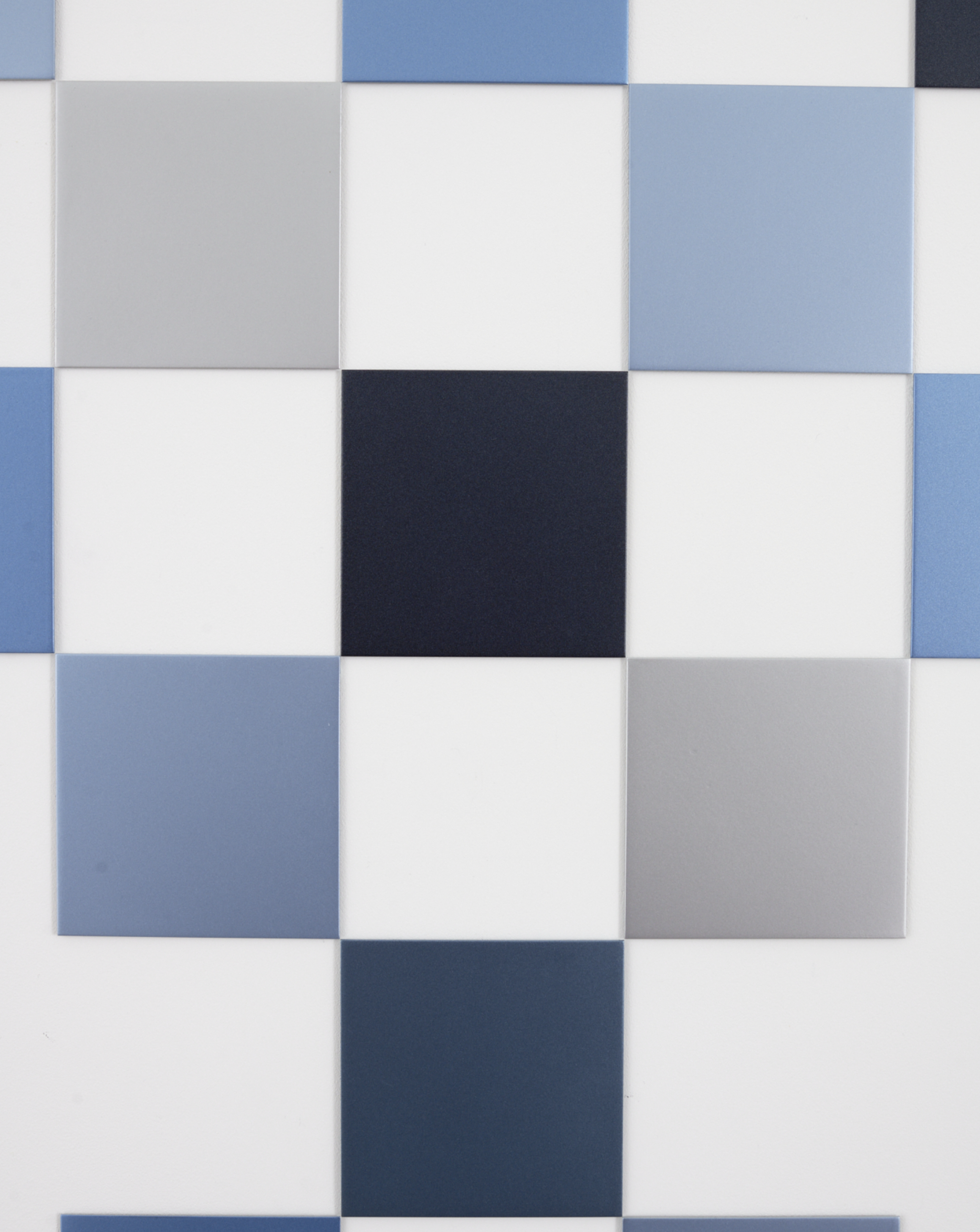 No.1347 Tiles, 2024, Paint on stainless steel, 110 x 110 x 0.3 cm