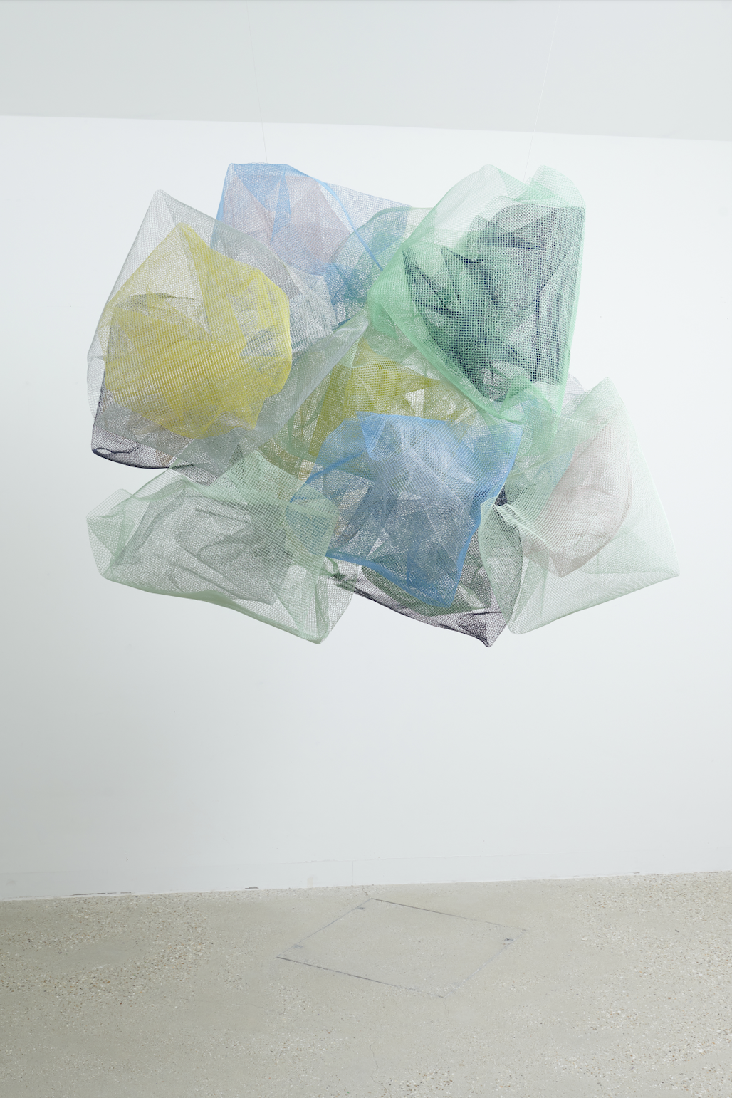 No.1217 Mesh, 2022, Powder coated galvanised mild steel, 130 x 140 x 120 cm