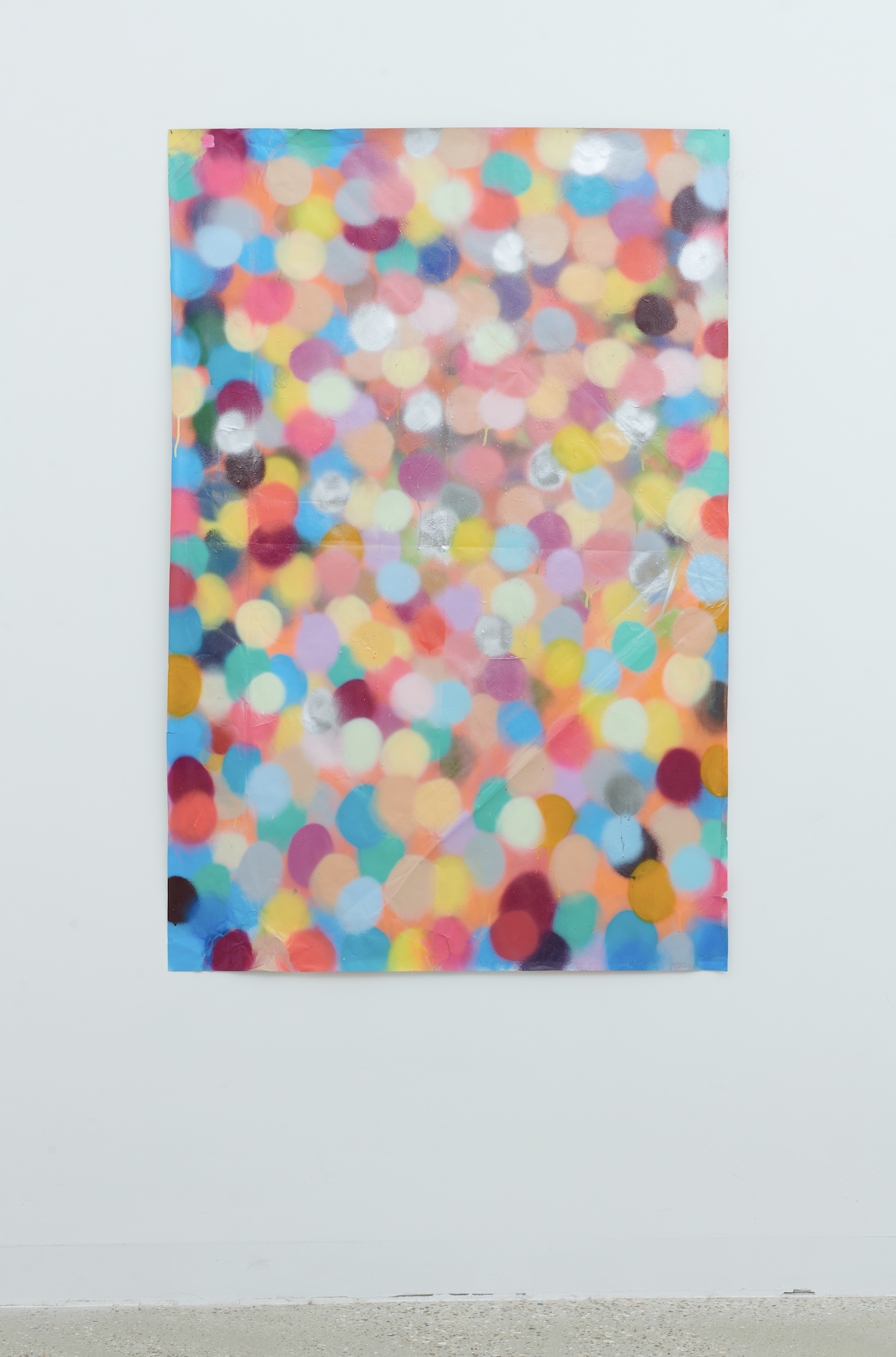 No.1197 Painting, 2022, Spray paint on paper, 151 x 101 cm