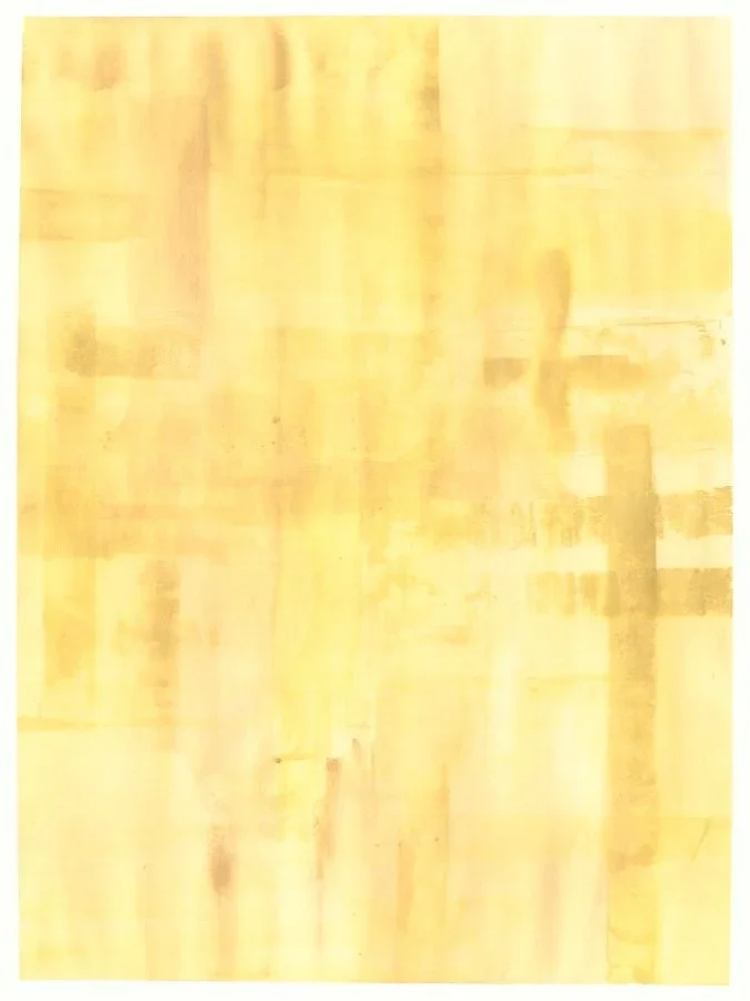 Wabi Sabi Wall Art | Soft Yellow Minimalist Painting