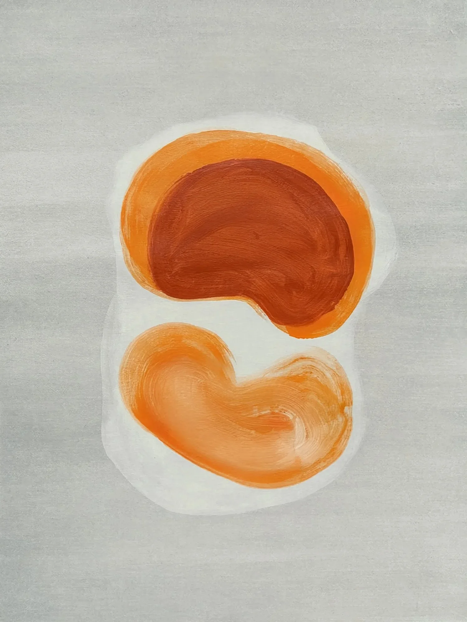 Matisse-Inspired Organic Abstract Art | Orange & Rust Wall Art
