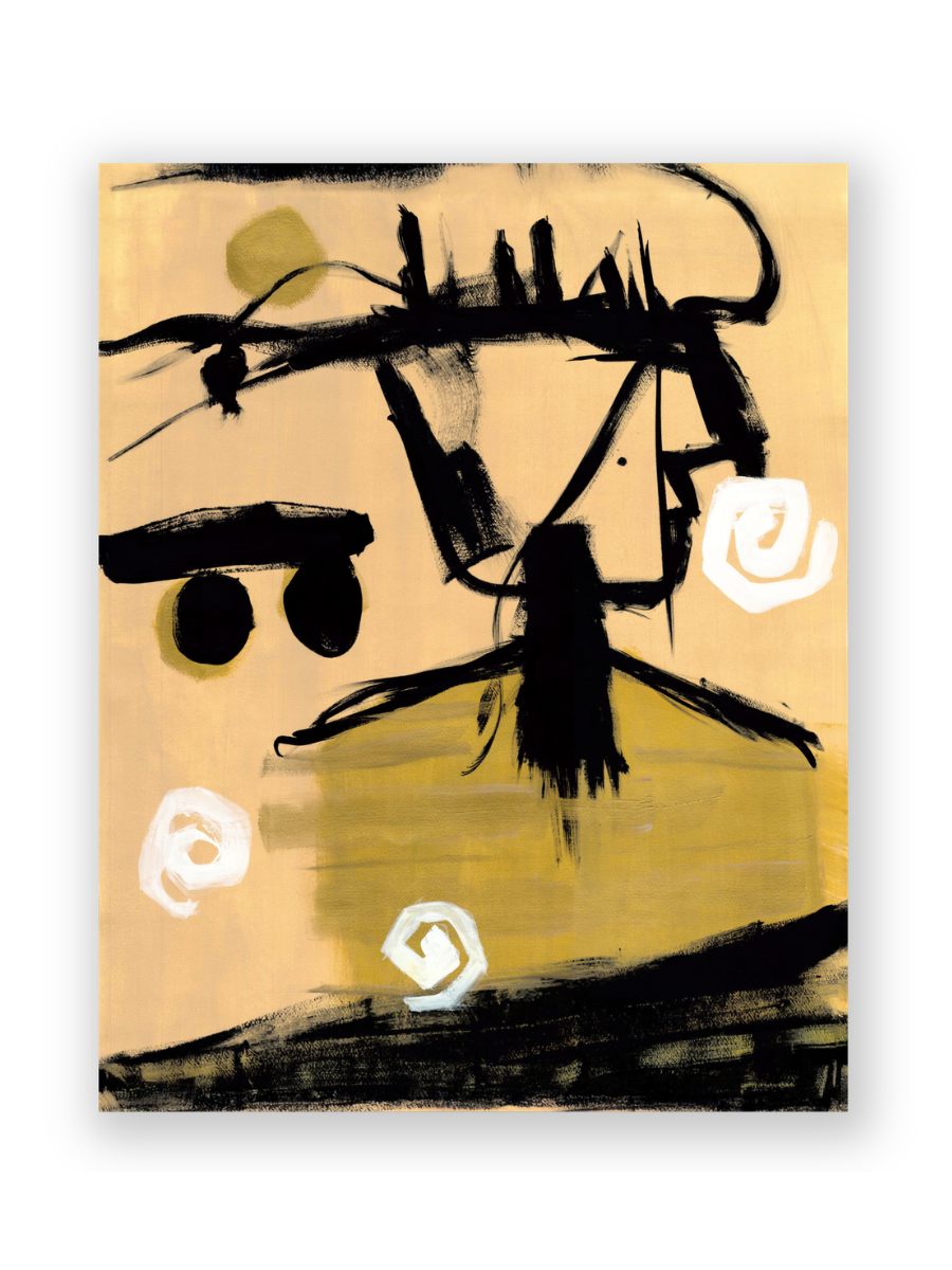 Neo-Expressionist Painting | Basquiat-Style Crown Art