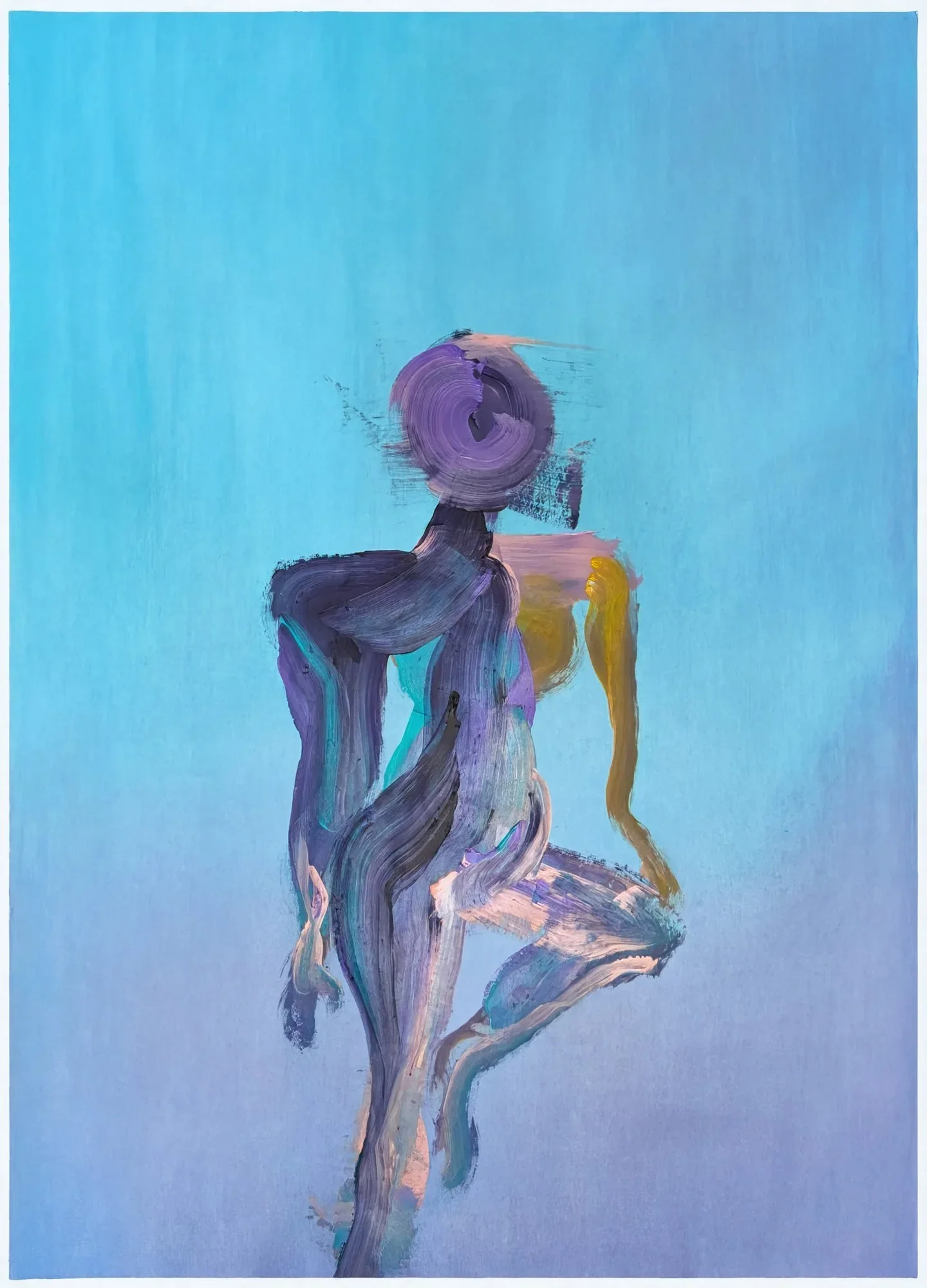 Abstract Dancer Painting | Gestural Figure Wall Art