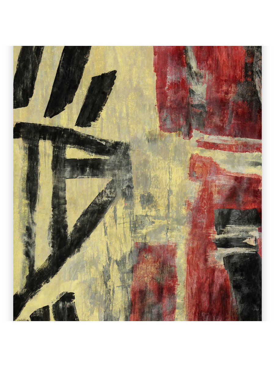 Abstract Expressionism Art | Franz Kline-Inspired Red & Black Painting.png