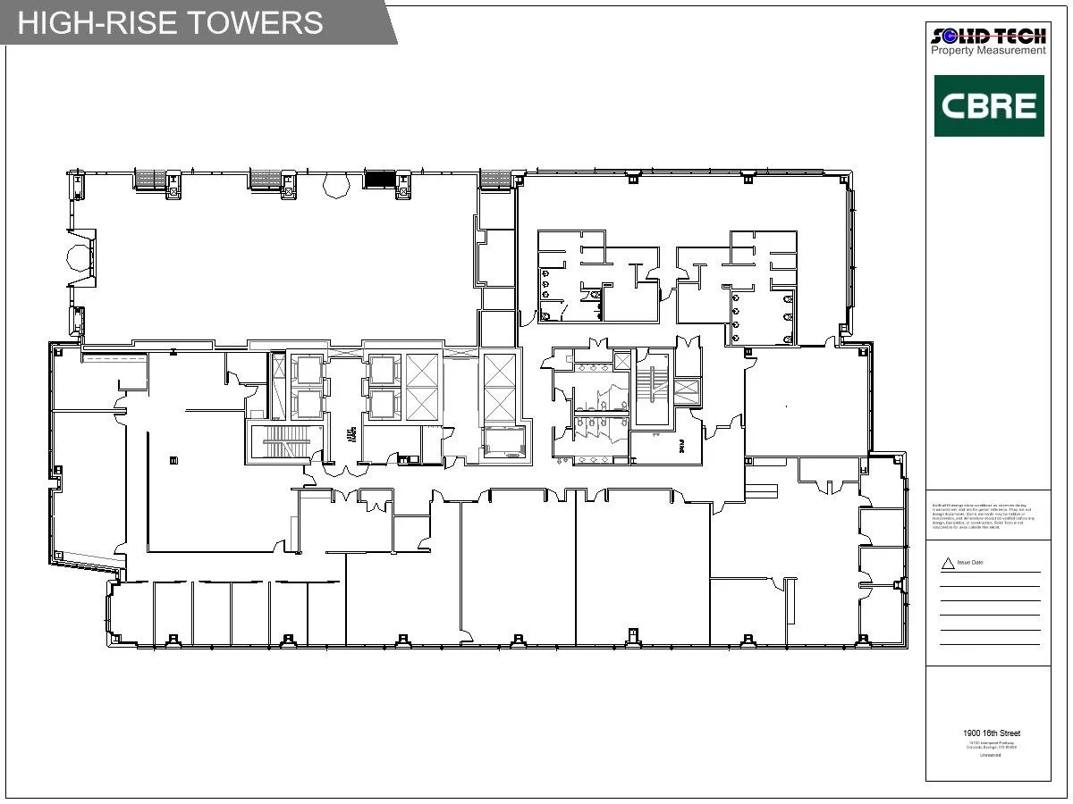 Sample As-Built Floor Plan for High Rise Tower