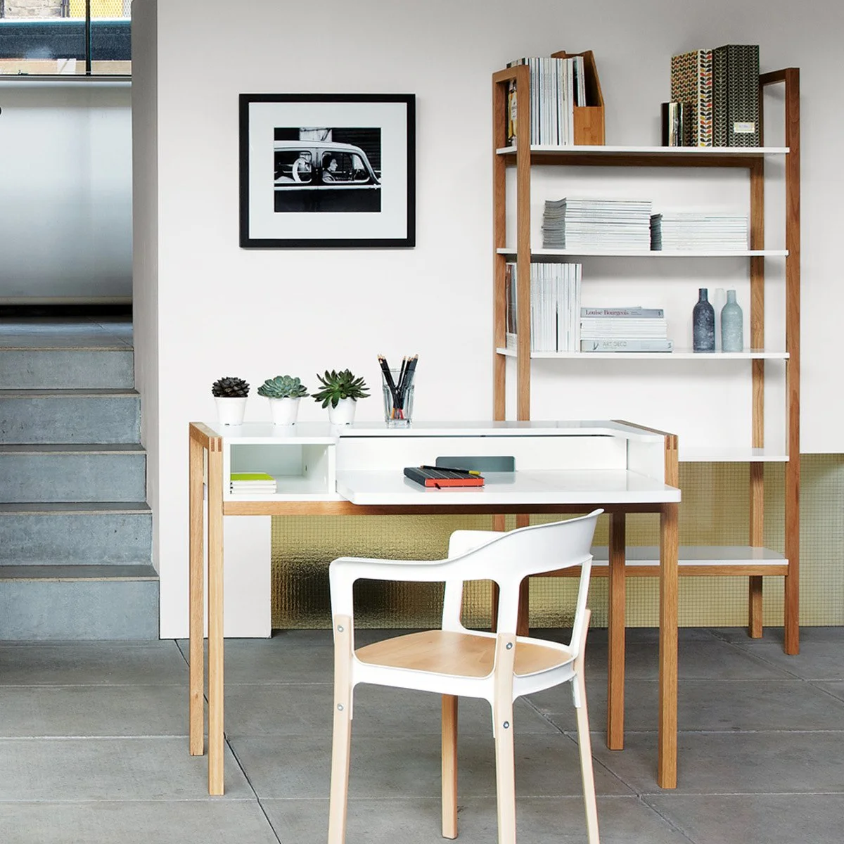 Farringdon Laptop desk and shelving - Awarded a Design Guild Mark (UK 2011)