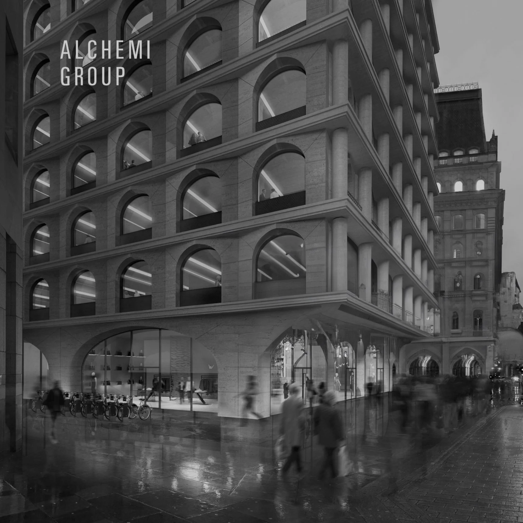 Landing Page of Alchemi Groups Wesbsite