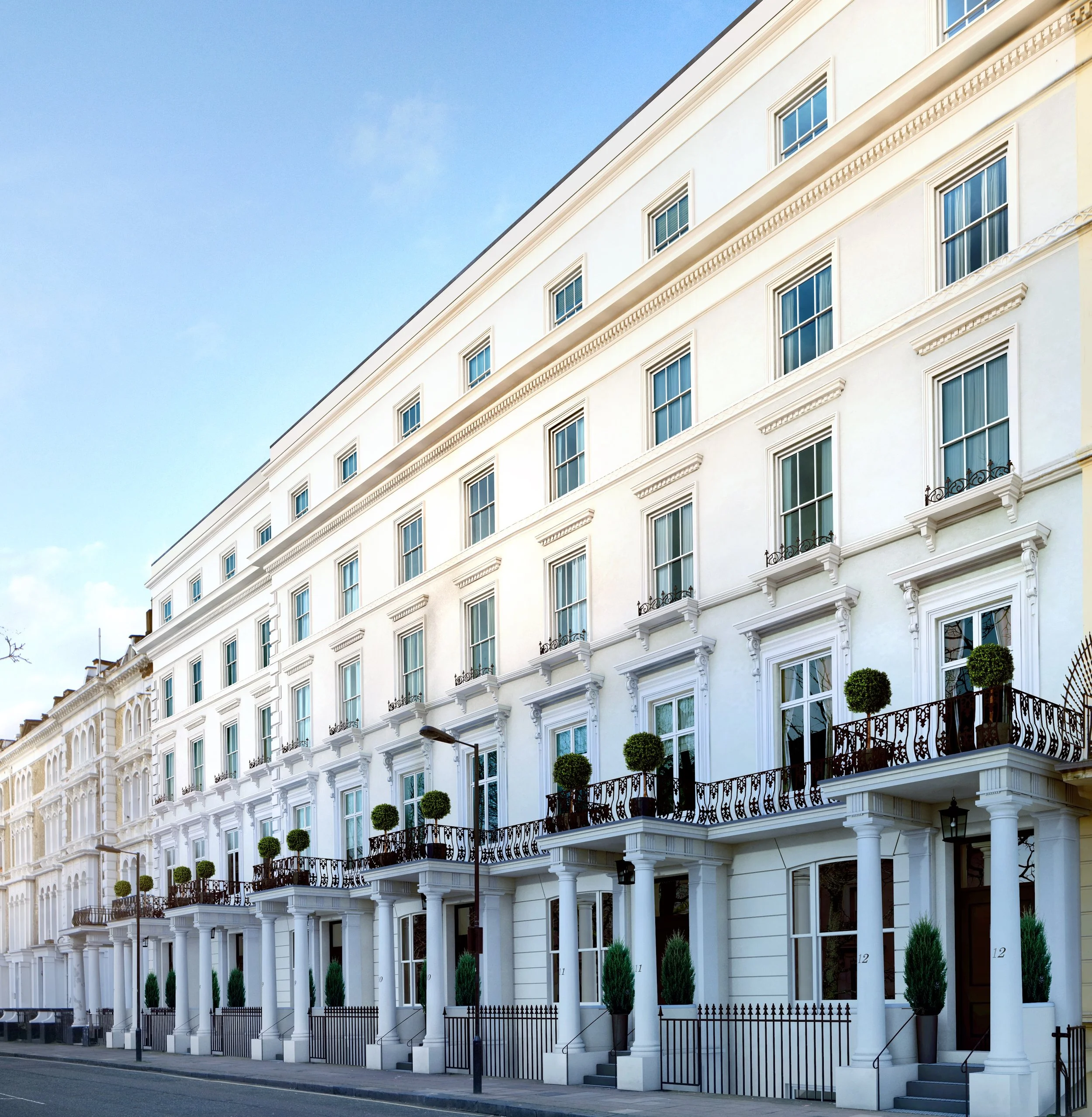 Grade II listed Victorian stucco front homes in Leinster Square, W2 – sympathetic conversion and restoration by Alchemi Renovations