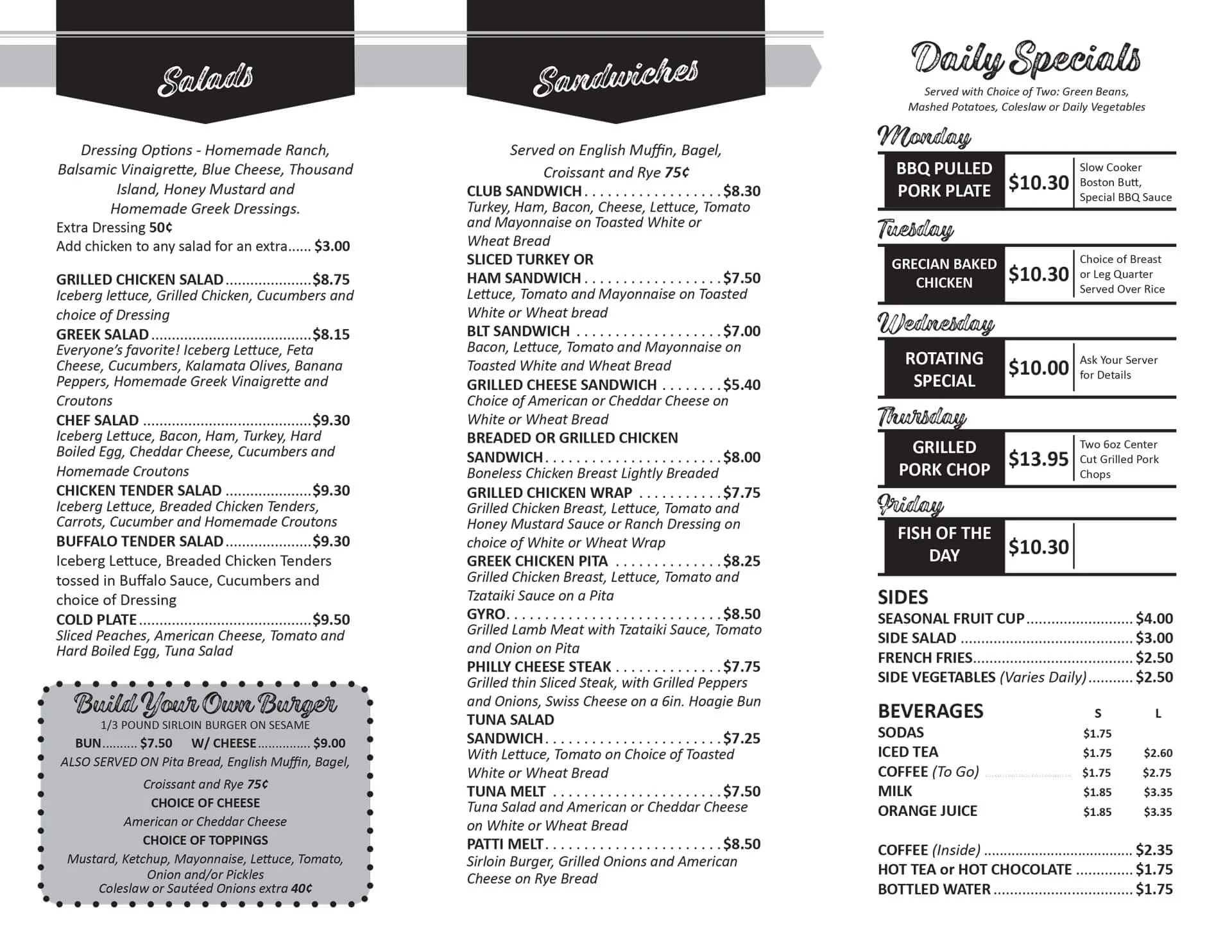 Café at 6100 Menu