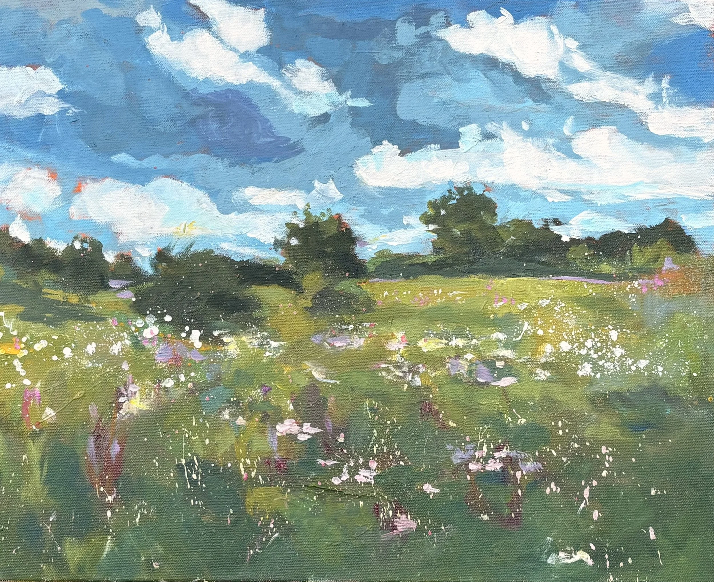 Serene Summer: Landscape Painting