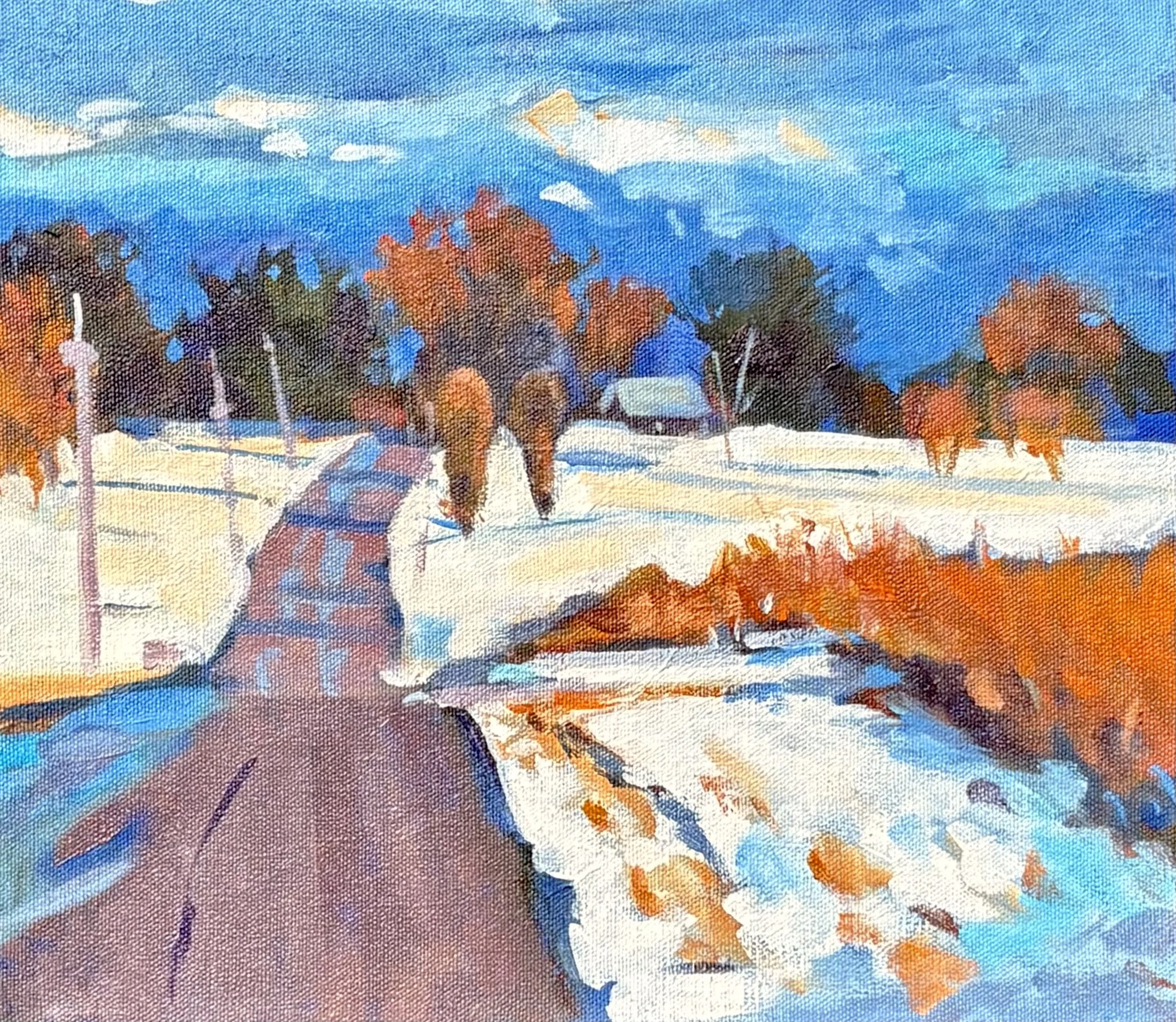 Winter Glow - Impressionist Landscape Painting