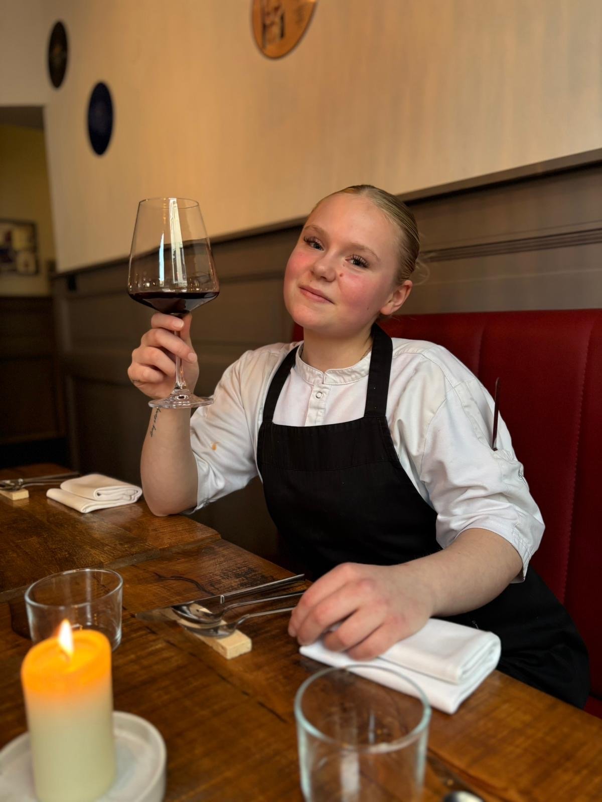 Zoë, onze leerling kok 