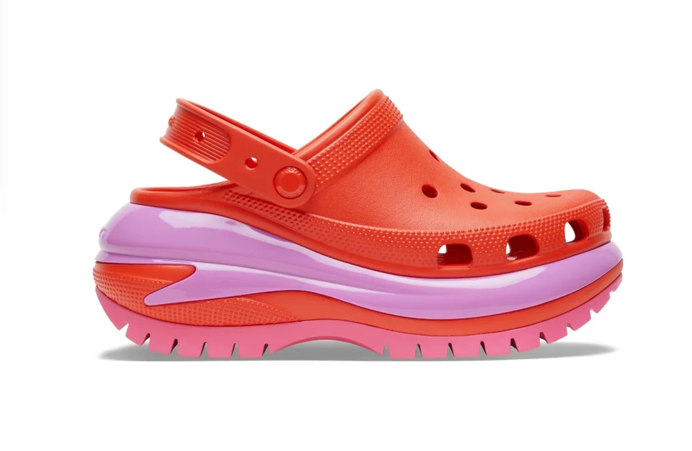 Crocs Mega Crush Clogs in Lava (Orange)