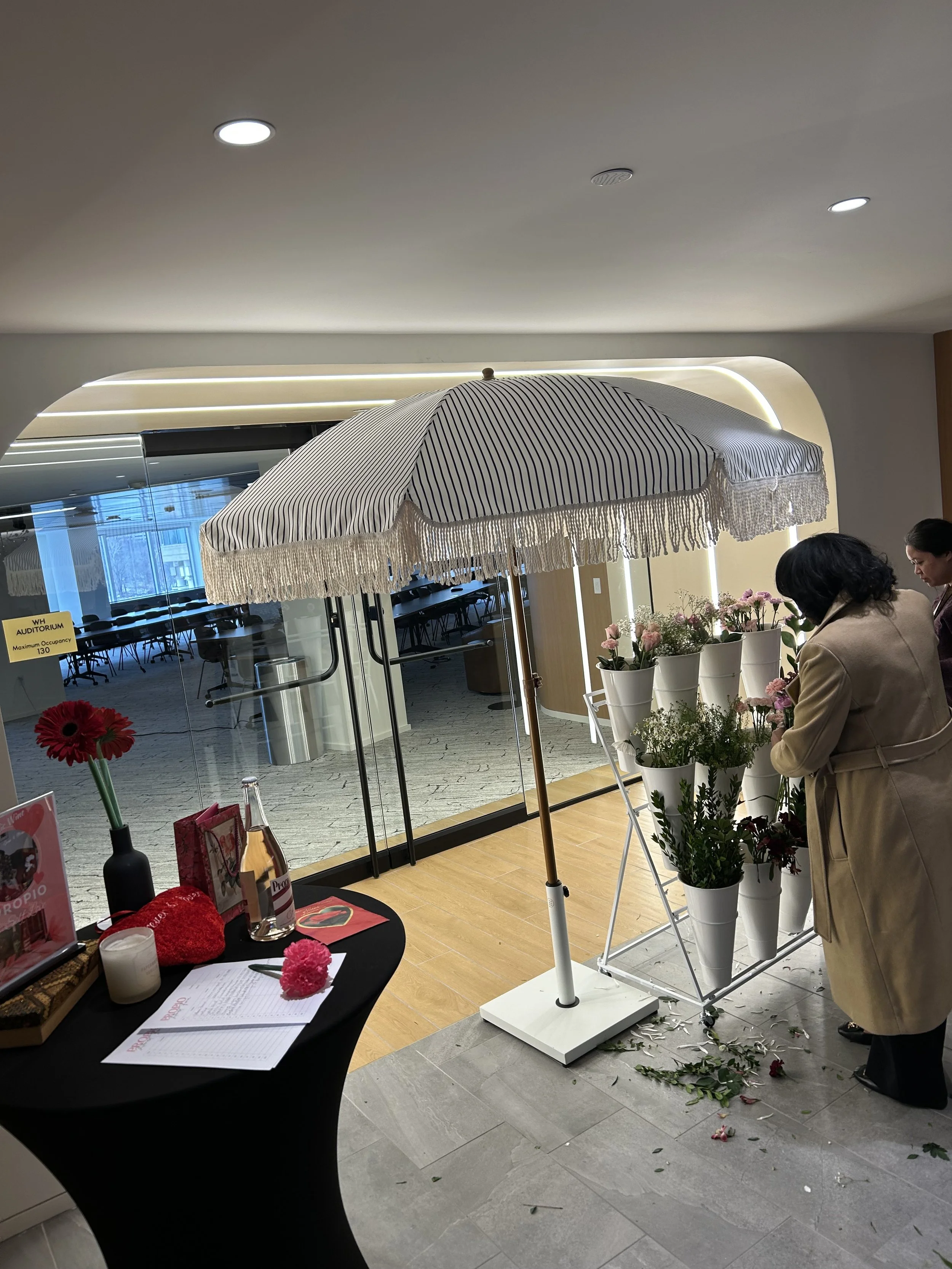 Propio Non-Alcoholic Rose Made a splash at The Washington Harbour’s Pre-Valentine’s Day, Self Love Lounge!