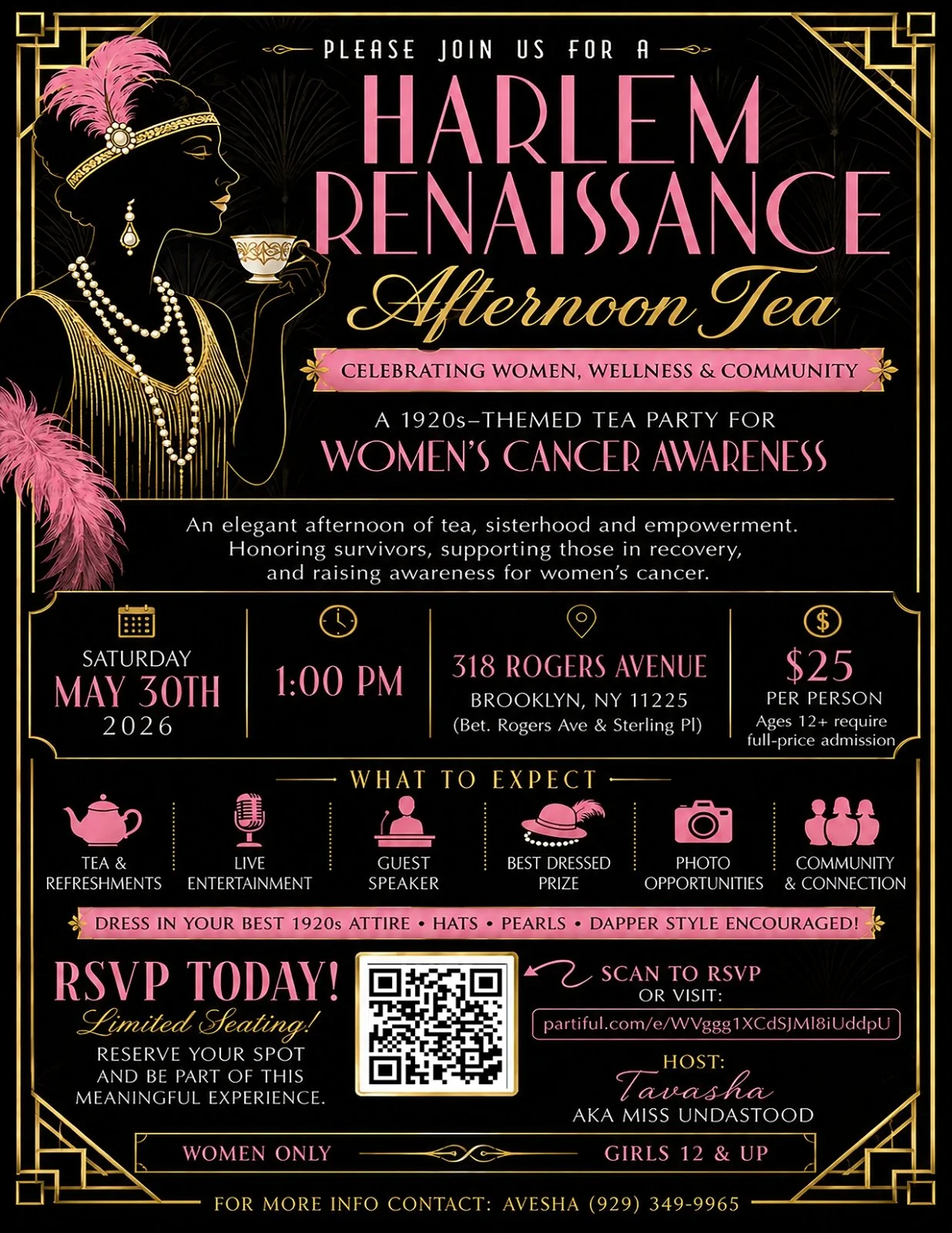Pearls &amp; Purpose: Sip in Style, A Harlem Renaissance Afternoon Tea - MAY 30TH