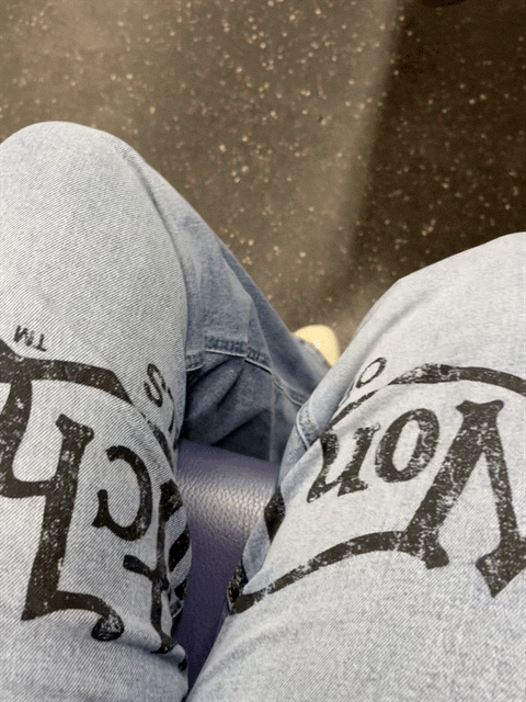 Von Dutch Reconstructed Wide Leg Jeans.GIF