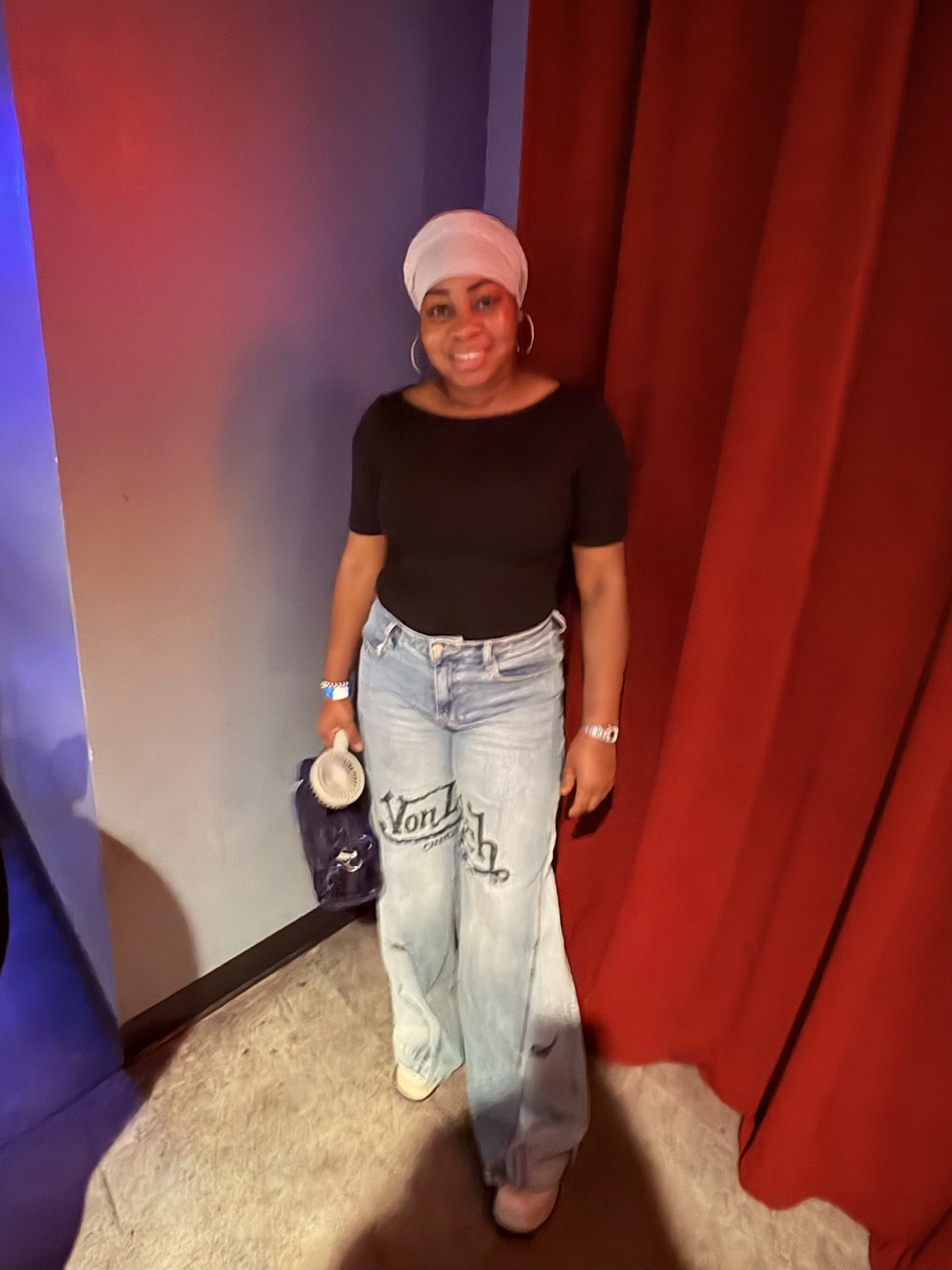 Mani Reconstructed Von Dutch Jeans at T.I Concert