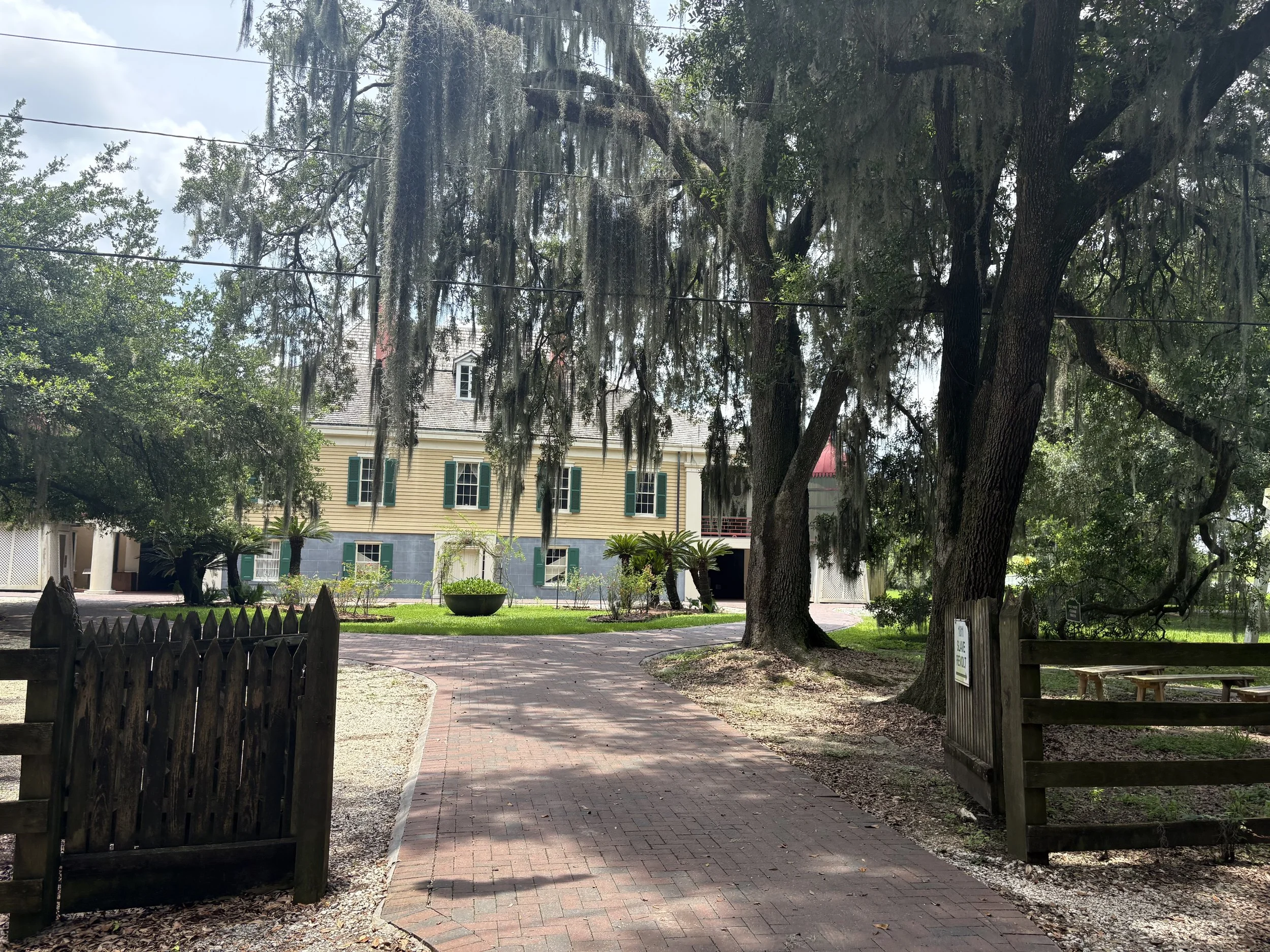 Destrehan Plantation - Big House and Live Oak Tree