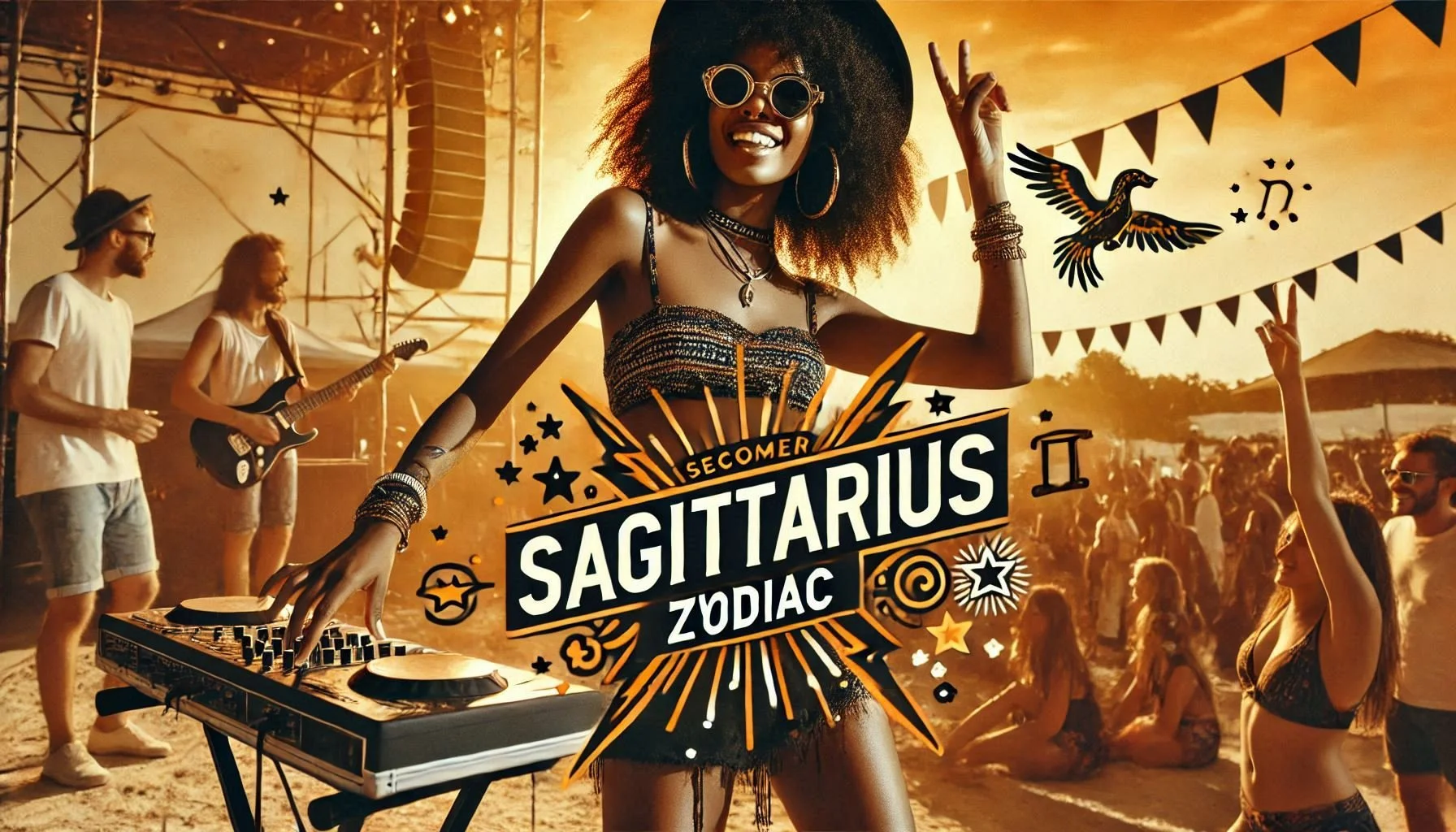 DIGITAL WALLPAPER FOR SAGITTARIUS ZODIAC:  Issa Vibe, Sagittarius Woman