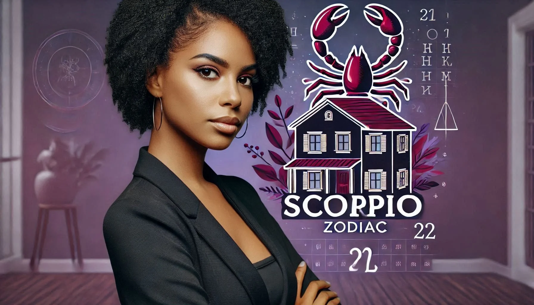DIGITAL WALLPAPER FOR SCORPIO ZODIAC:  The Intentional Earner, Scorpio Woman