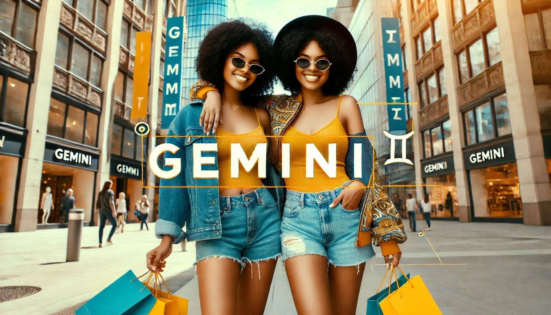 DIGITAL WALLPAPER FOR GEMINI ZODIAC: Trendy GEMINI Twins Out in Town