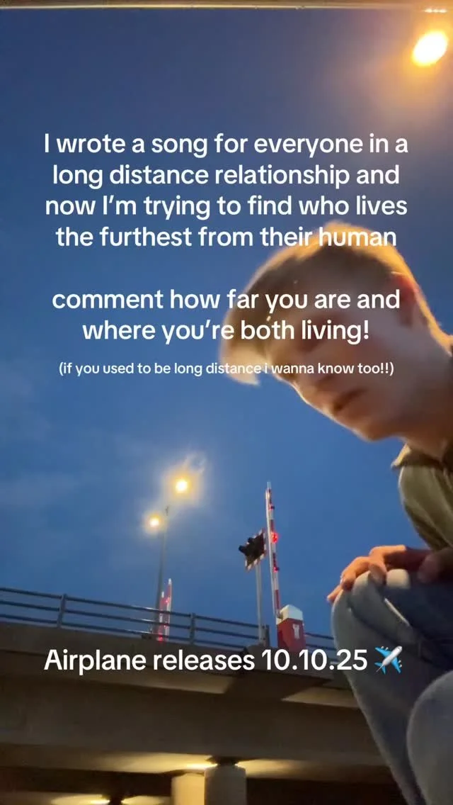 How far do you travel for your human? #musician #airplane #airport #fyp #singer #songwriter #october #london #newmusic #presave #independentartist