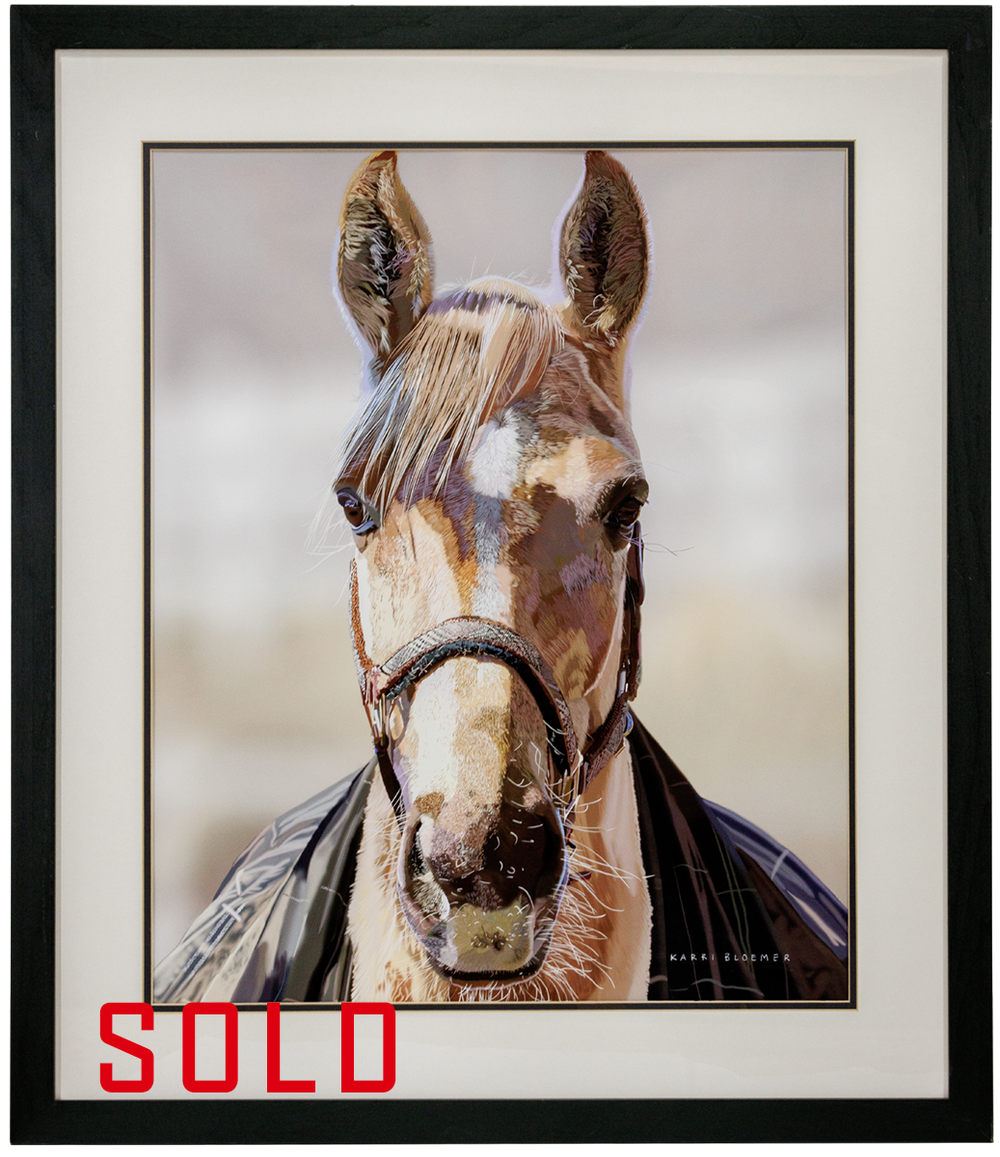 Horse-Dark Green 30x35