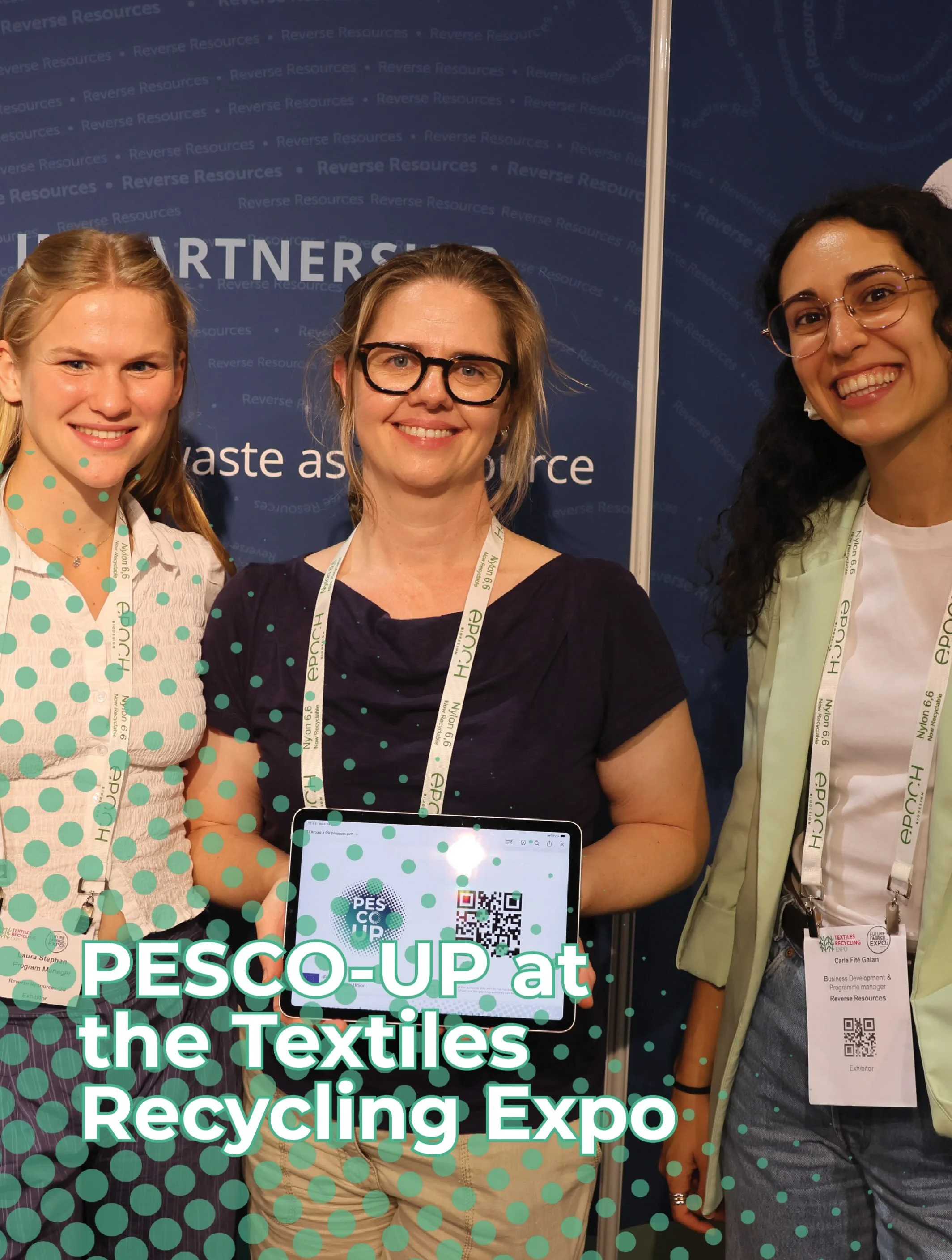 In June, PESCO-UP partners Valmet, Centexbel, STFI, Texroad, Reverse Resources and Textile ETP joined the second edition of the Textiles Recycling Expo in Brussels, Belgium ♻️

The event gathered key players from across the textile recycling value ch
