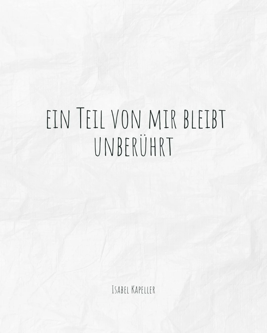Manches fehlt &hellip; 💫

&bdquo;Ein Teil von mir bleibt unber&uuml;hrt.&ldquo;

Kannst du es f&uuml;hlen? 

Deine Isabel 

🤍 Zeit f&uuml;r ein Dankesch&ouml;n 🫰🏼 Dieses Bild ist unter anderen Aufnahmen im Rahmen eines Fotoshootings entstanden. A