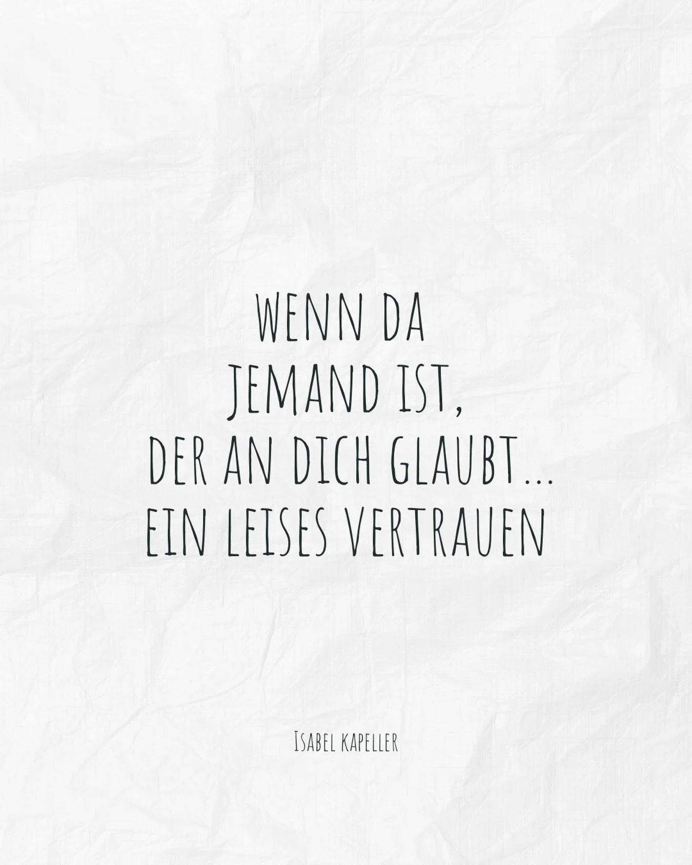 ✨ Untersch&auml;tze niemals die Kraft von jemanden, der an dich glaubt. Es ver&auml;ndert sich alles &hellip; Glaubst du an dich? 

Was in dir ist &hellip; 🍀🤍

Deine Isabel 

#motivation
#inspiration
#mindset 
#zitate 
#selbstliebe