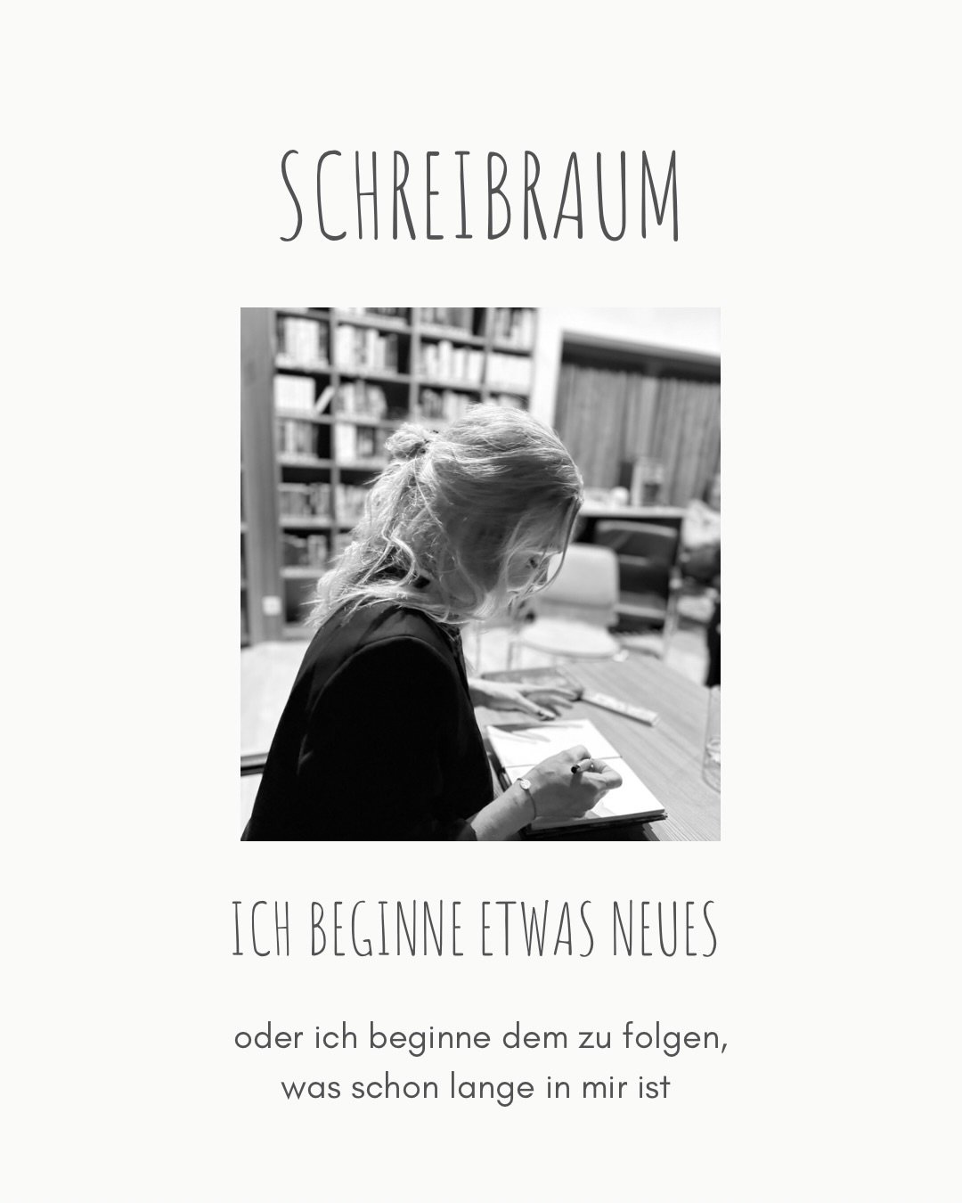 ✍️ Ich beginne gerade, etwas aufzubauen: einen gesch&uuml;tzten Schreibraum, der sich vor allem an Frauen richtet, die sich im Alltag oft im Funktionieren verlieren. Gemeinsam darf ein Raum entstehen, indem man innehalten, schreiben und sich selbst w