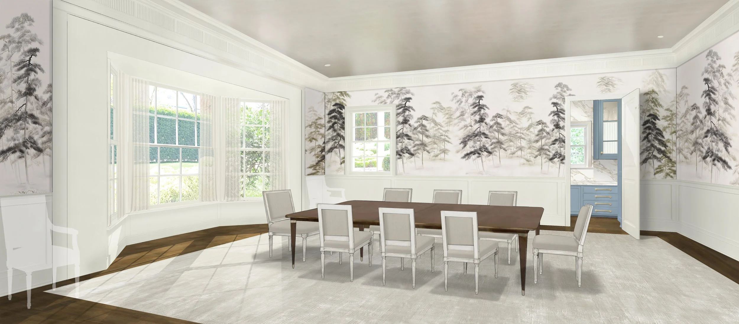 DINING RM VIEW abstract pines WC.jpg