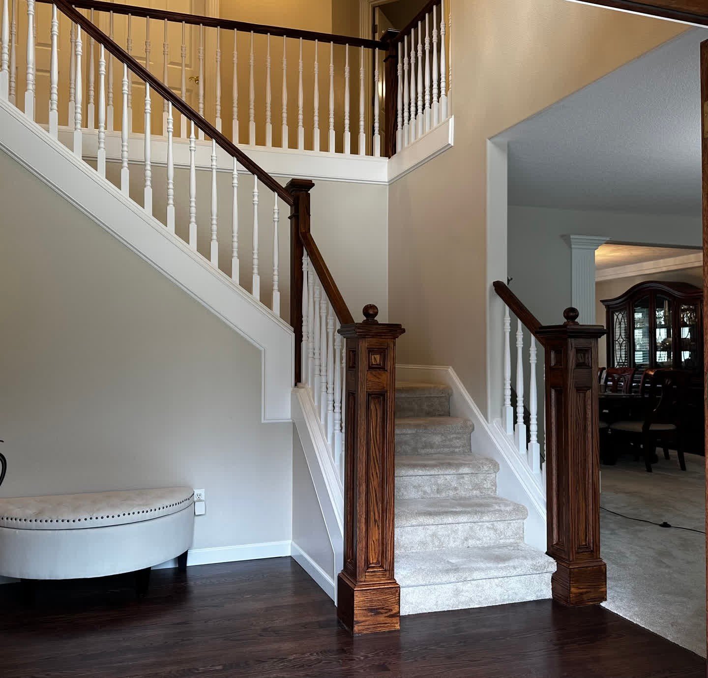 Fine finish work isn't just about aesthetics—it's about durability, precision, and longevity.
Here's why it's worth the investment:
πΉ Sleek, Professional Look: Fine finishes on trim, cabinets, staircases, doors and more offer a high-end appe