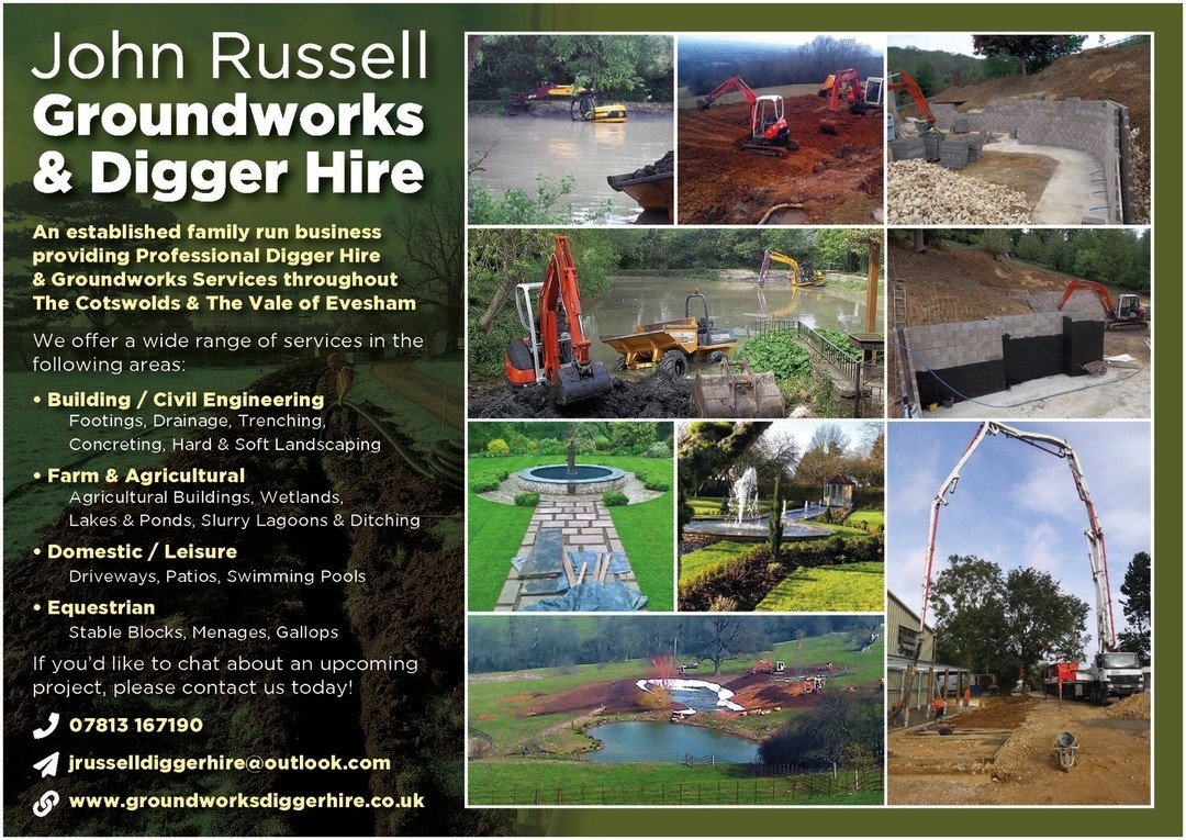 Here's a friendly reminder of the services available to you. Learn more on our Facebook page at JRussellDiggerHire, visit our website at groundworksdiggerhire.co.uk, or reach out to us by phone for further assistance!