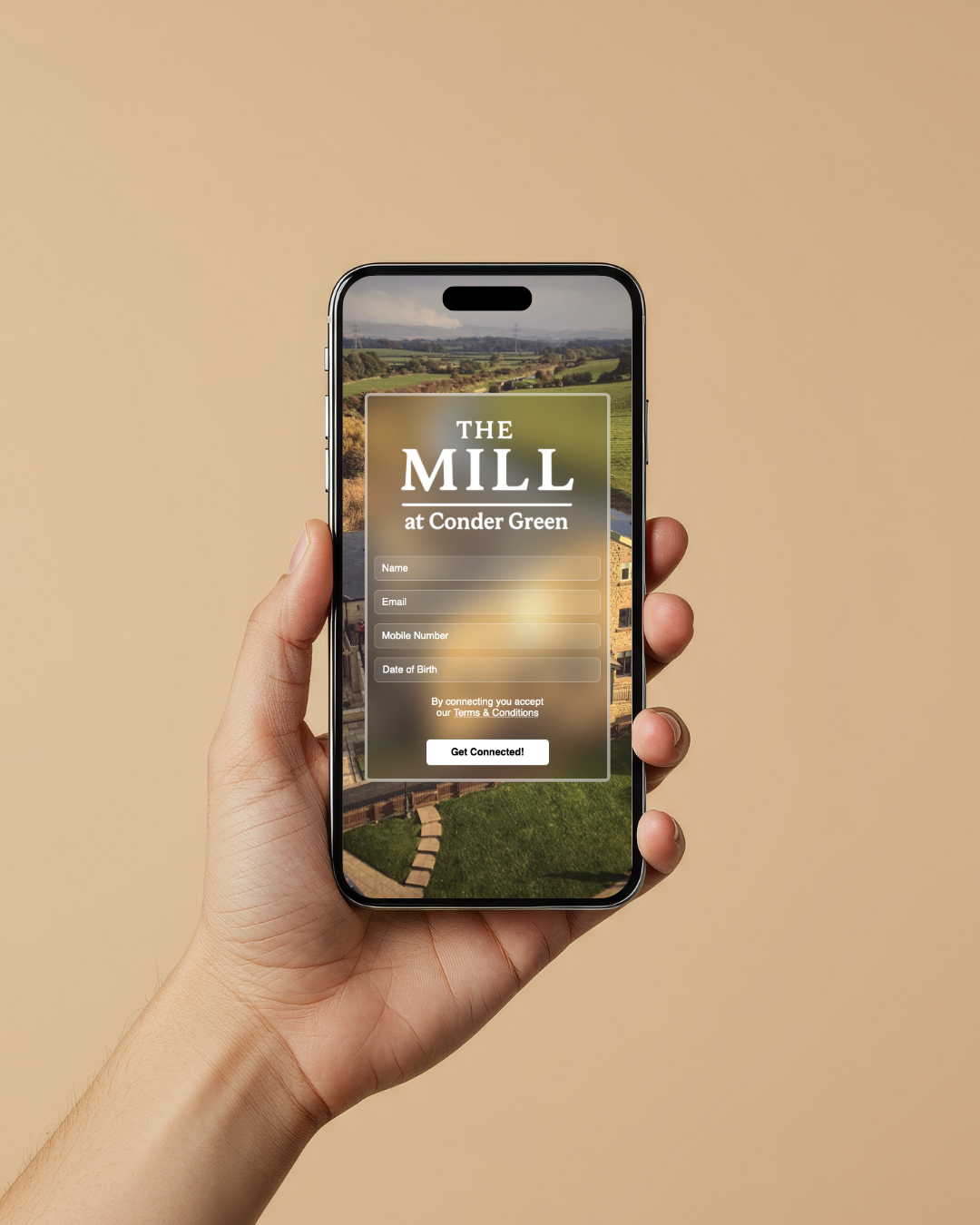 Customer WiFi portal on phone
