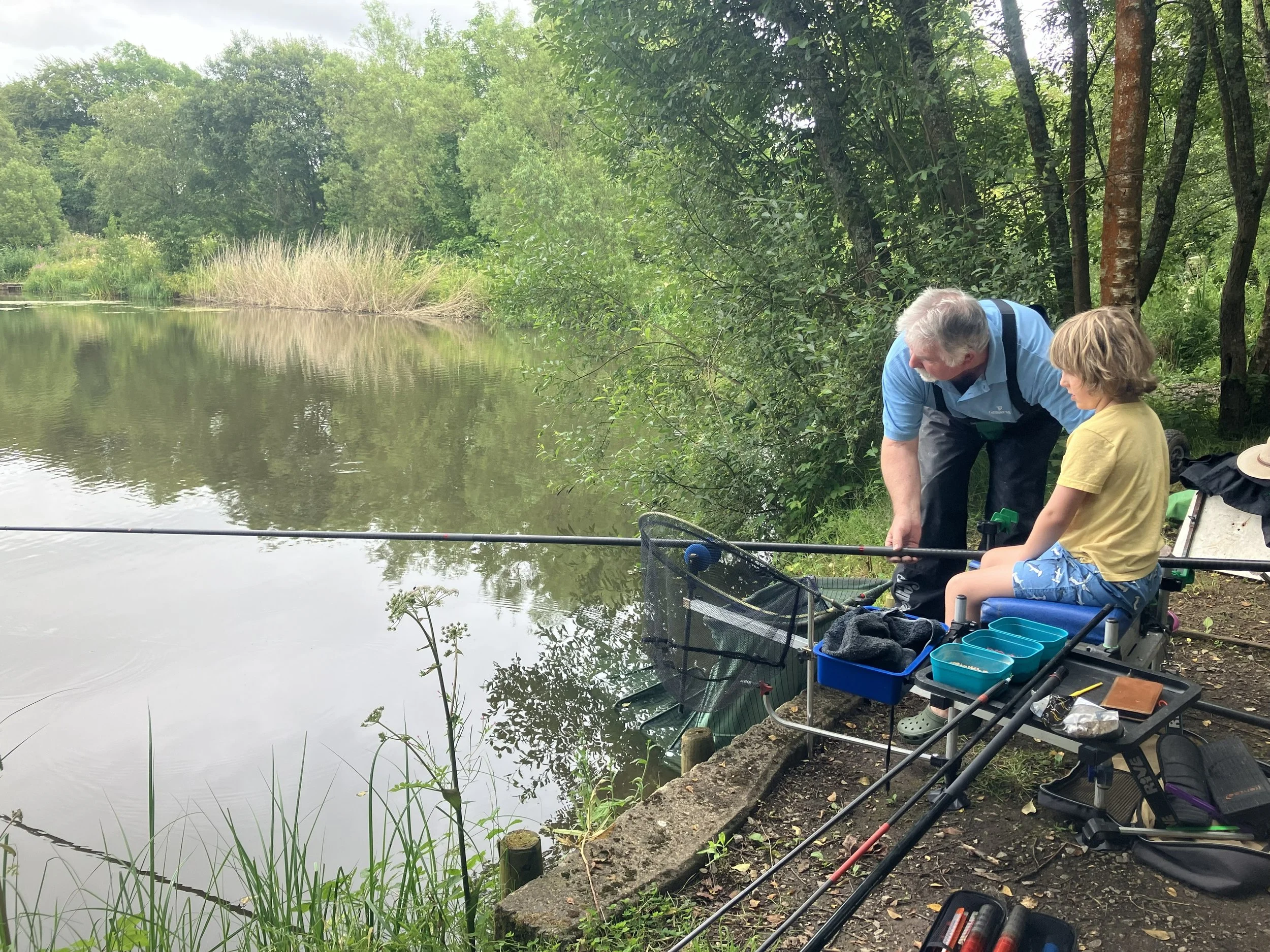 Family fishing and crafts