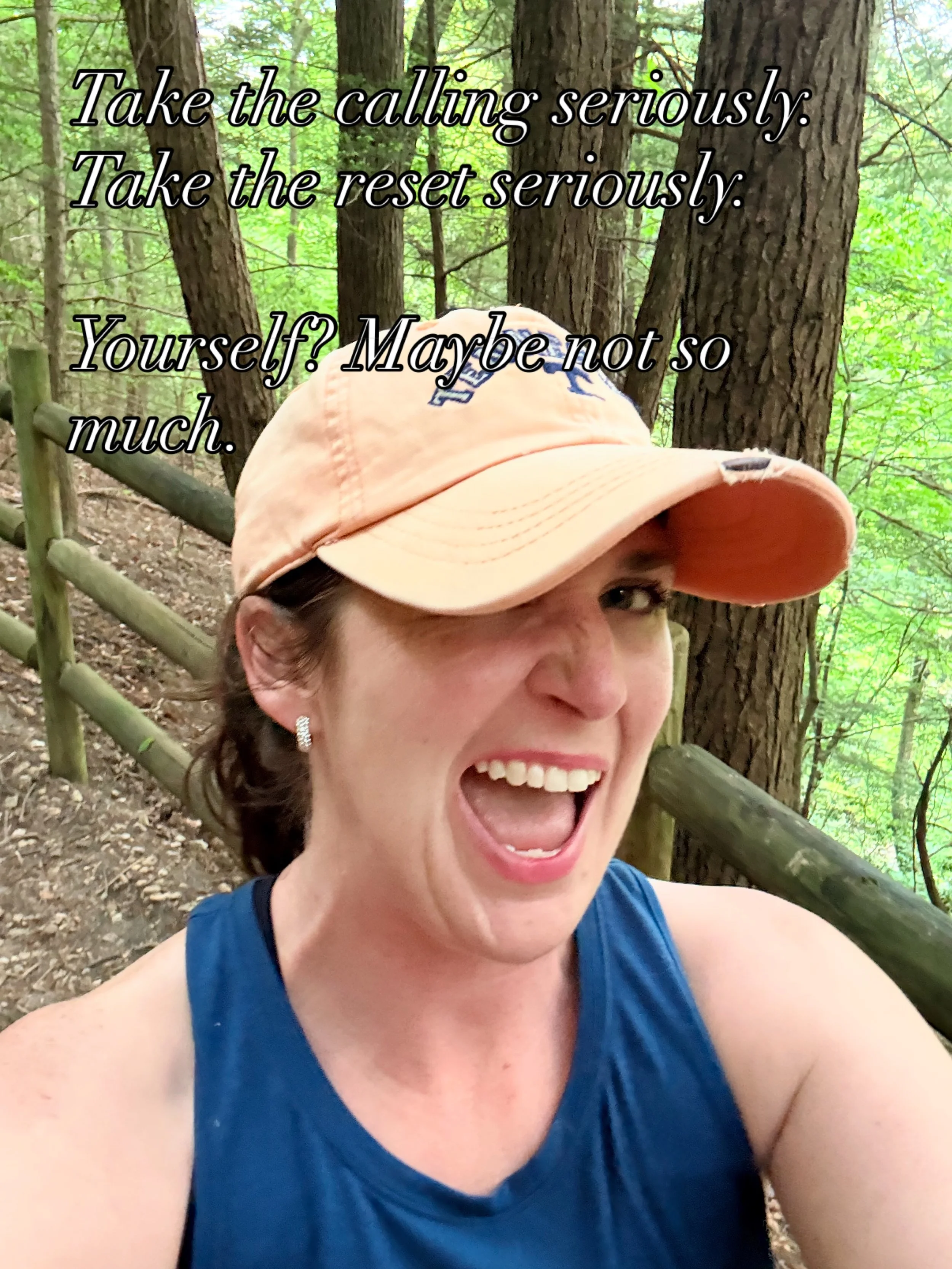 I take the calling seriously. I take the reset seriously. And honestly? I&rsquo;m really good at having fun. Just ask my friends. What I&rsquo;m still learning is showing up as myself to the outside world. A friend reminded me recently that it&rsquo;