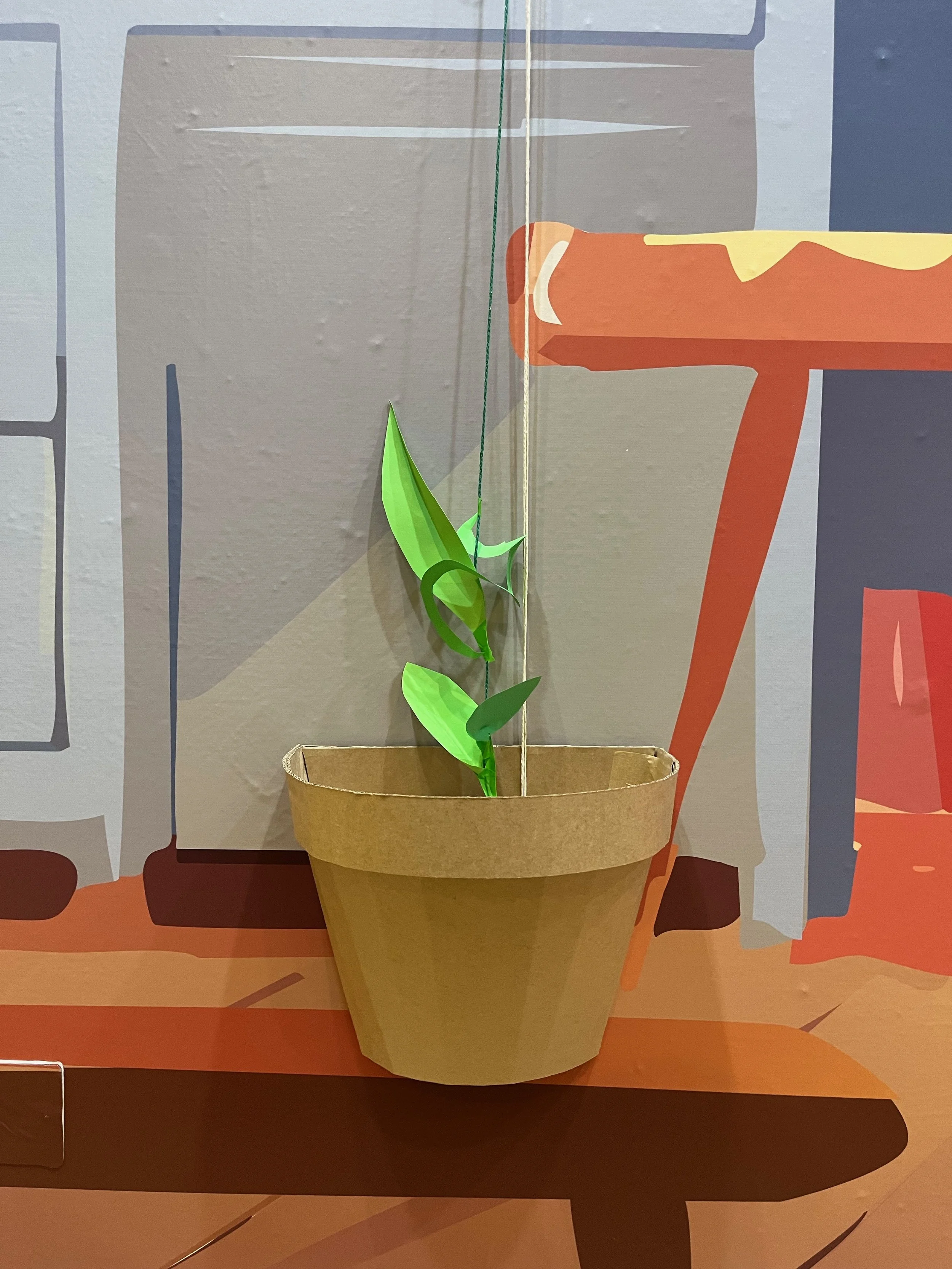 The Queens Hall, Hexham, The Christmas Chill, Jack and the Beanstalk, interactive installation, upcycled event design, cardboard props, Lottie Smith.jpeg