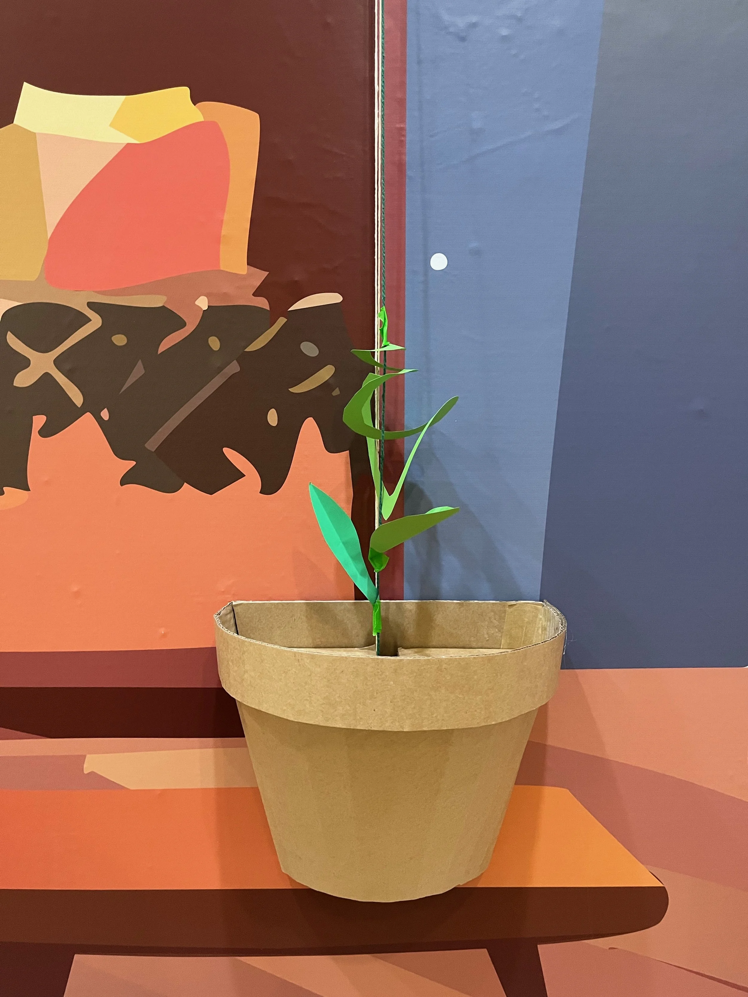 The Queens Hall, Hexham, The Christmas Chill, Jack and the Beanstalk, interactive installation, upcycled event design, cardboard props, Lottie Smith.jpeg