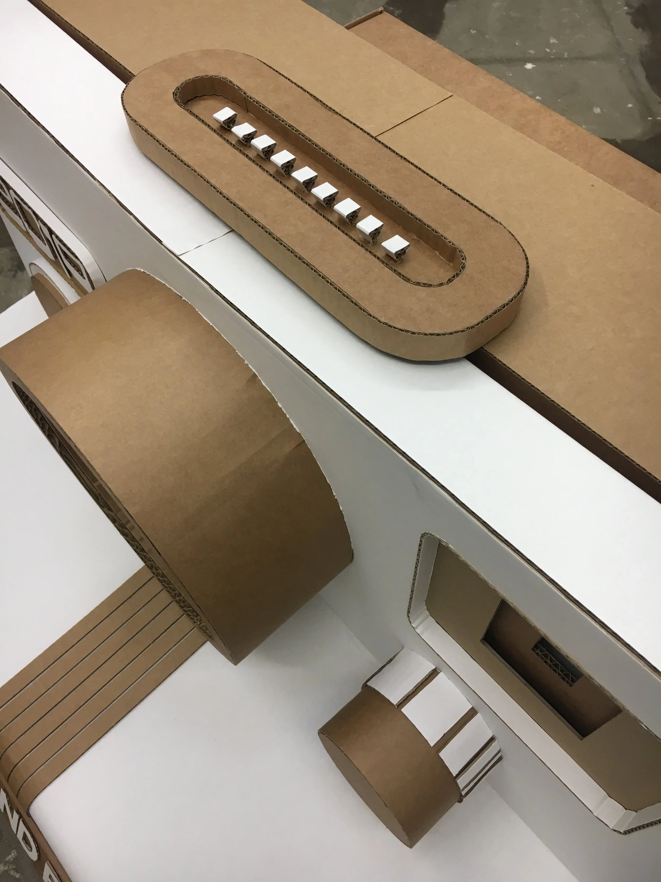 Giant Polaroid Land Camera, Wedding Reception Photo Booth, Cardboard Sculpture, Event Props, Visual Merchandising, Lottie Smith.JPG