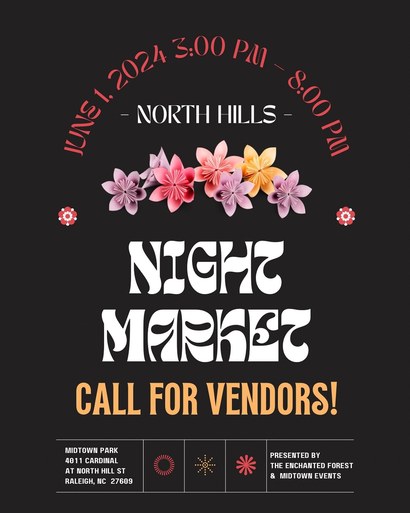Call for vendors! 💖

Our next installation of the North Hills Night Market will be on June 1.

If you&rsquo;re interested in becoming a vendor, feel free to DM us!