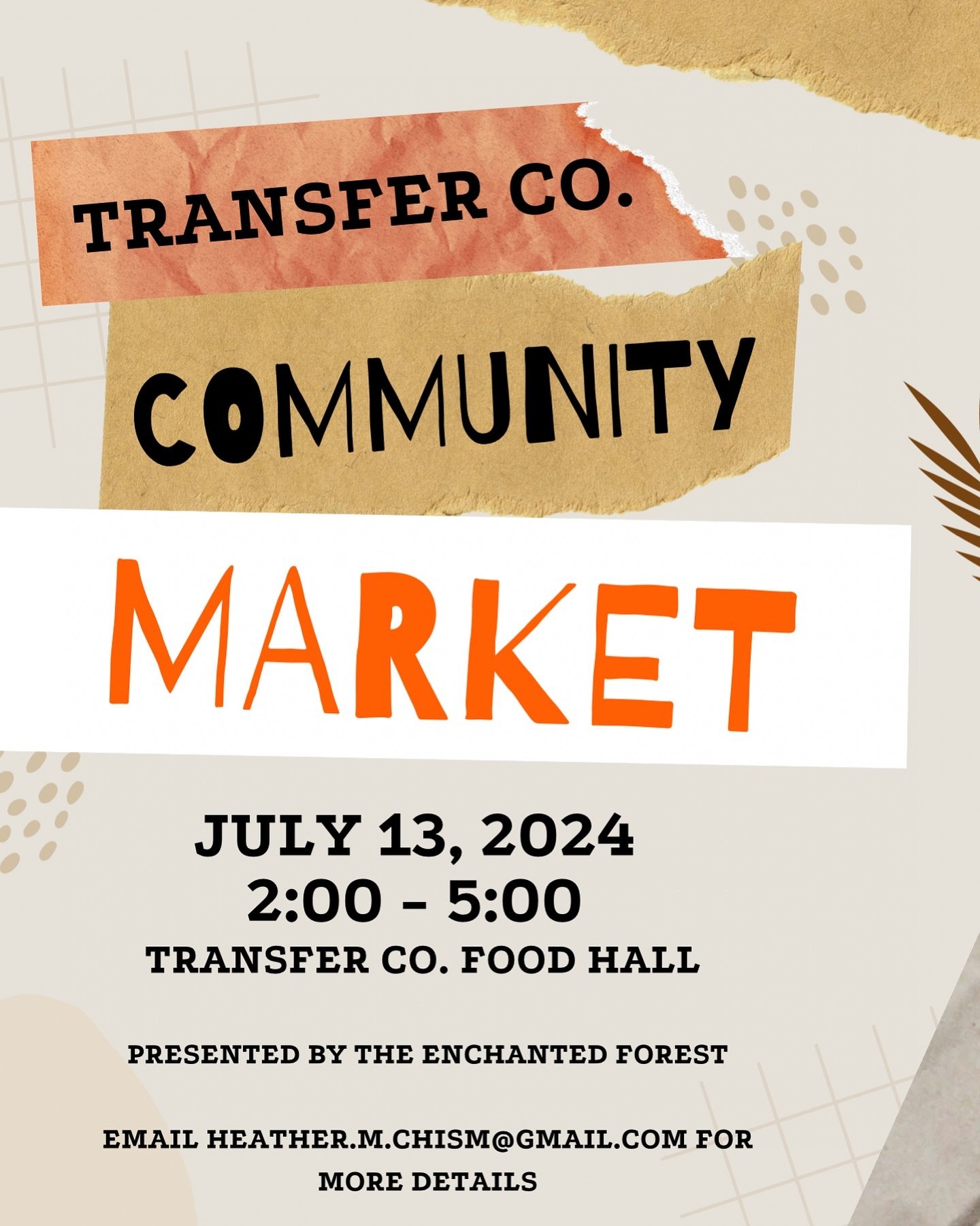 New event alert⚡️

Come hang out with us at the Transfer Co. Community Market! One of the only indoor markets in the Triangle

- - - - - -

DM us for vendor info