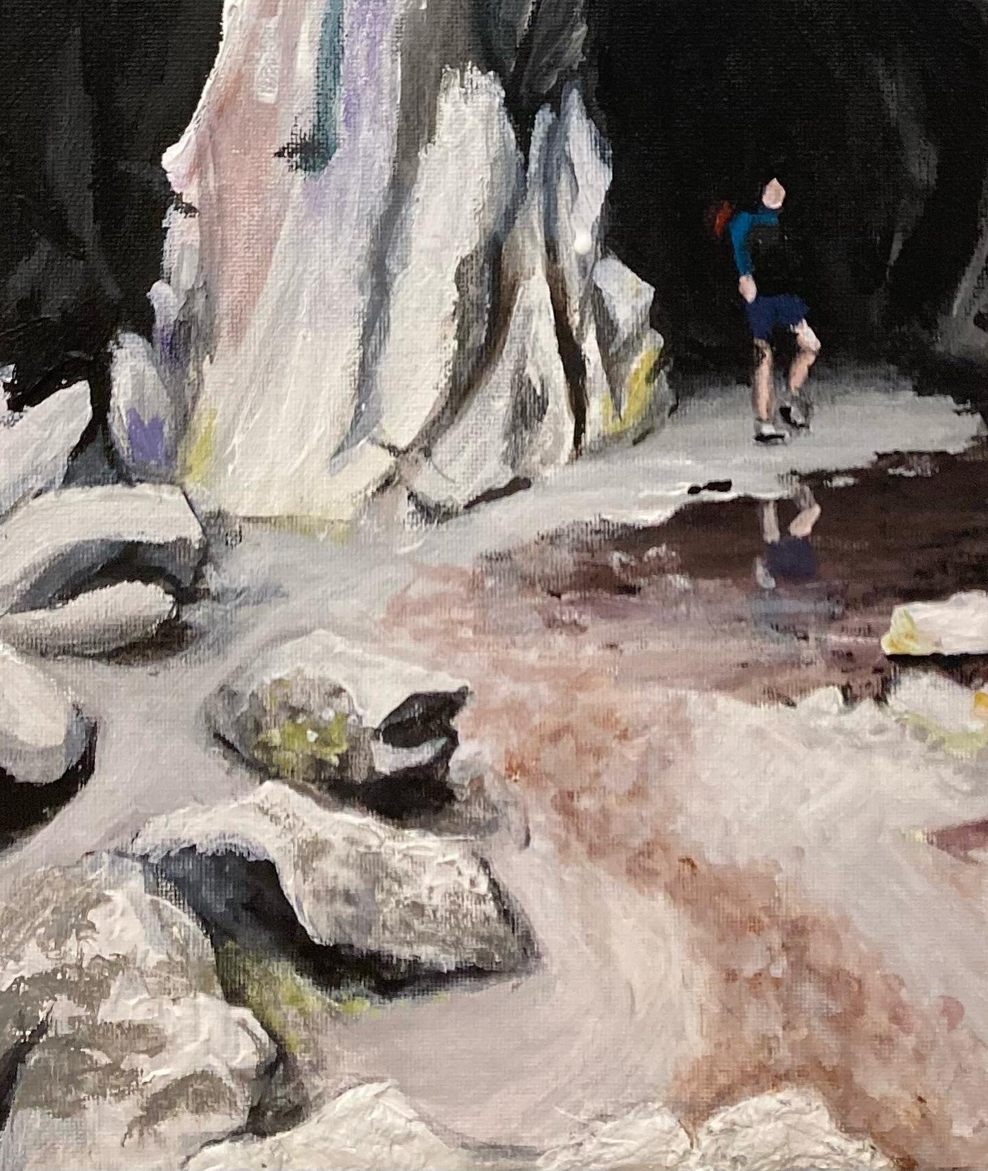 Cathedral Cave, 
Acrylic on canvas.
Tribute to Heaton Cooper and the ramblers group x

For sale x
.
.
.
.
#painting #landscape #cathedralcave #lakedistrict #mountains #caves #caving #reflection #water #cumbria #lakedistrictnationalpark #lakesistrictu