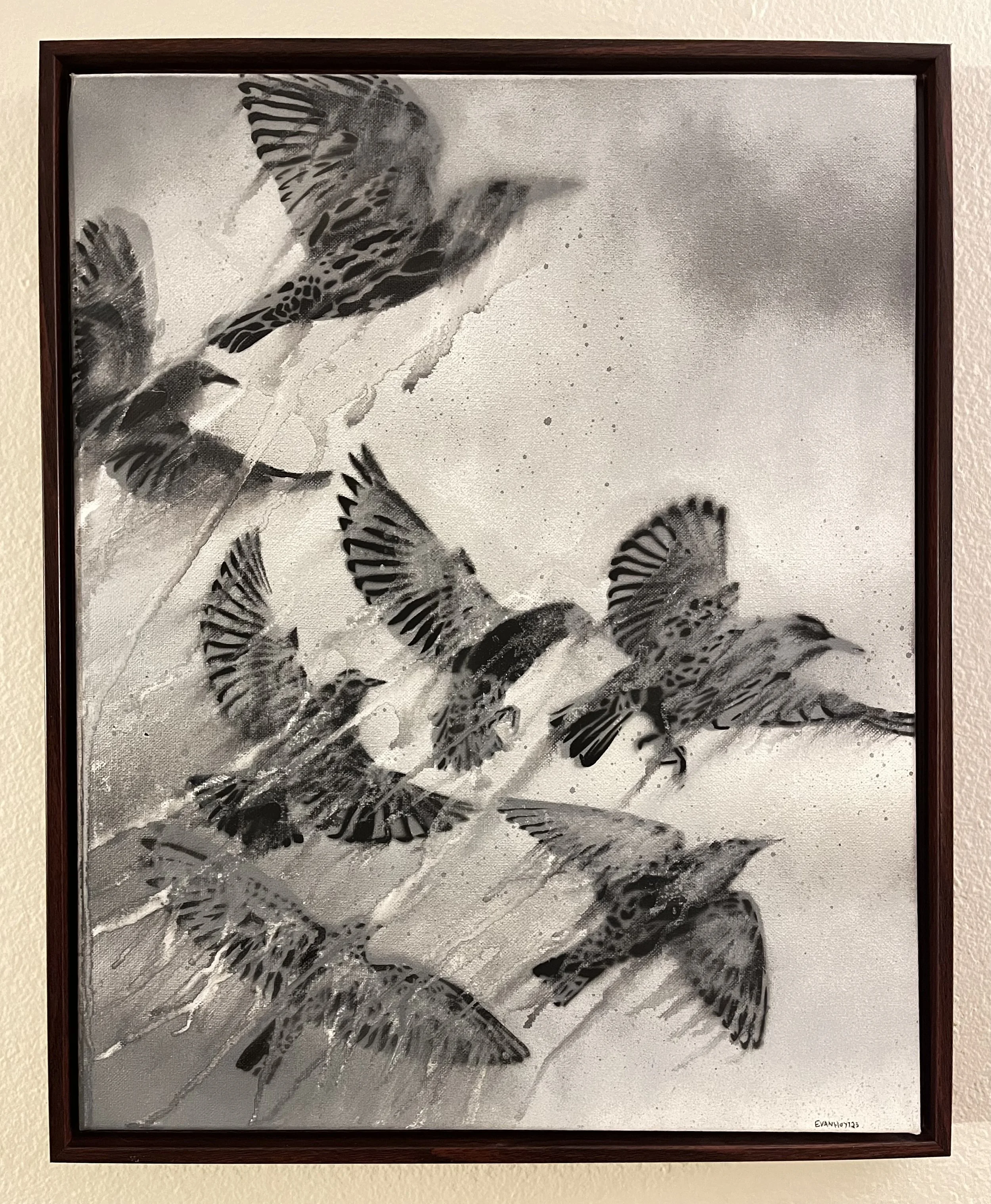 Mere Escape, 2023
16x20, Spray Paint on Canvas