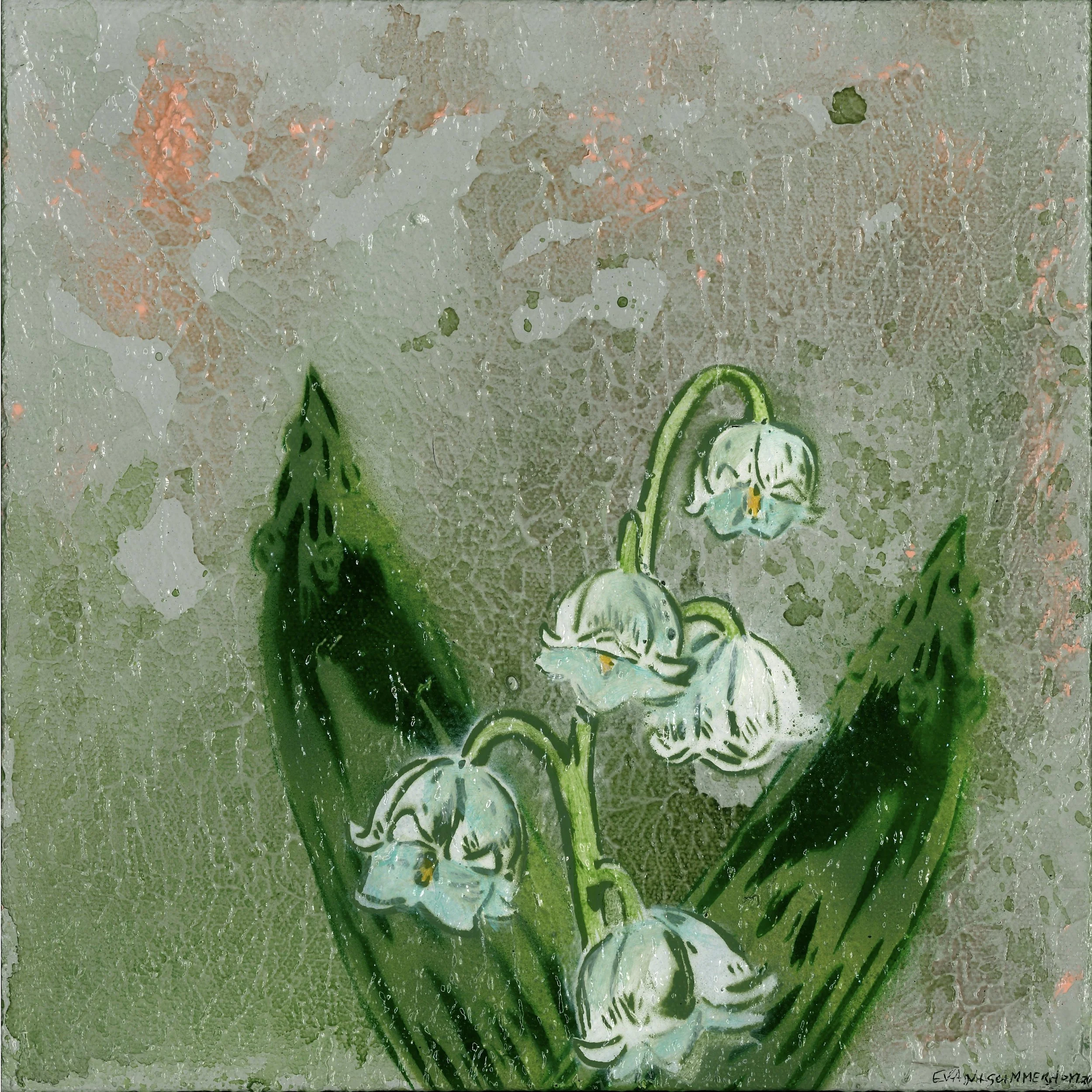 “Lily of the Valley 1”, 2026, 10x10, Acrylic on Canvas