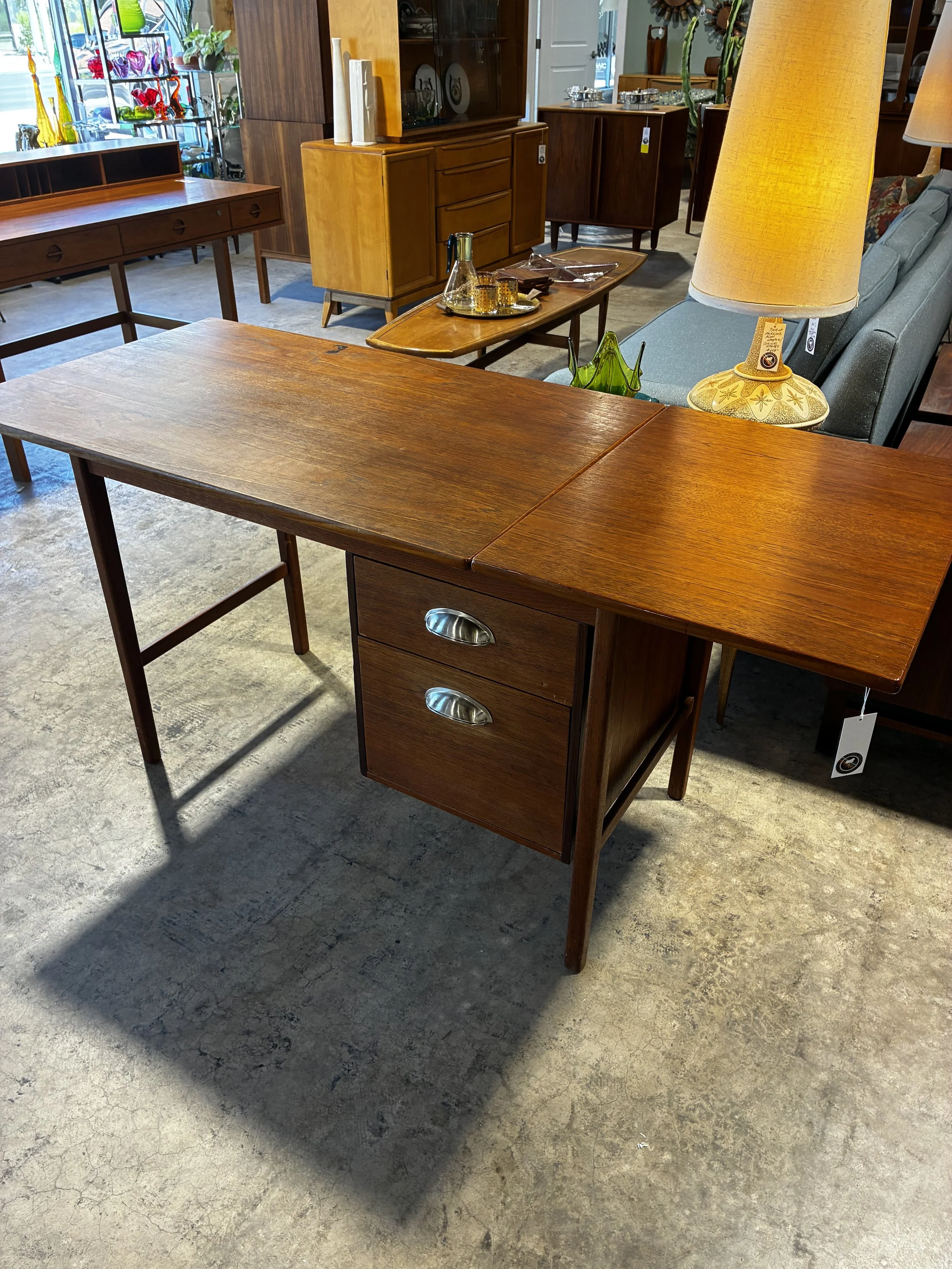 1950's Danish "Sliding" Desk