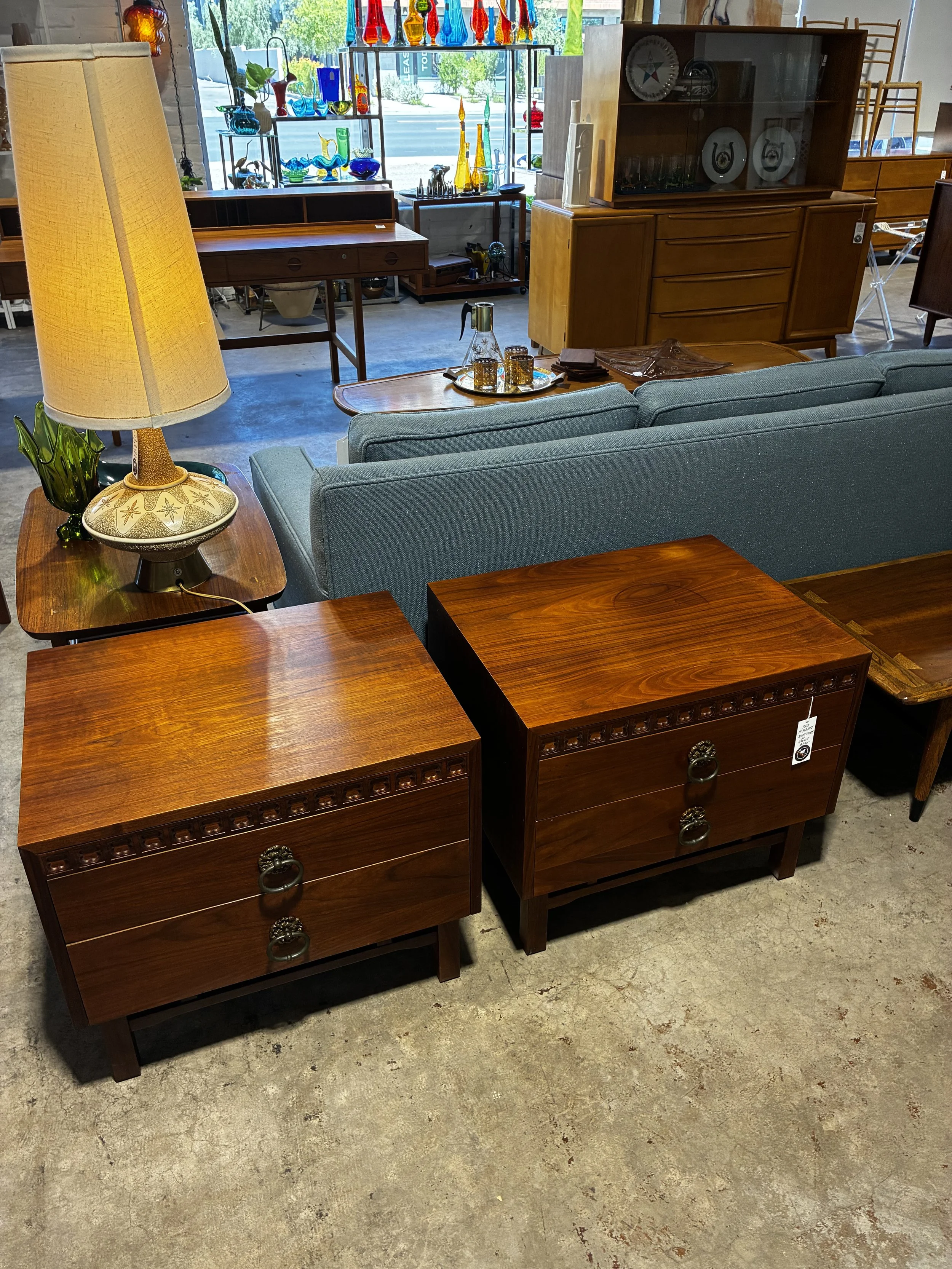 Pair of Flawless Walnut Nightstands