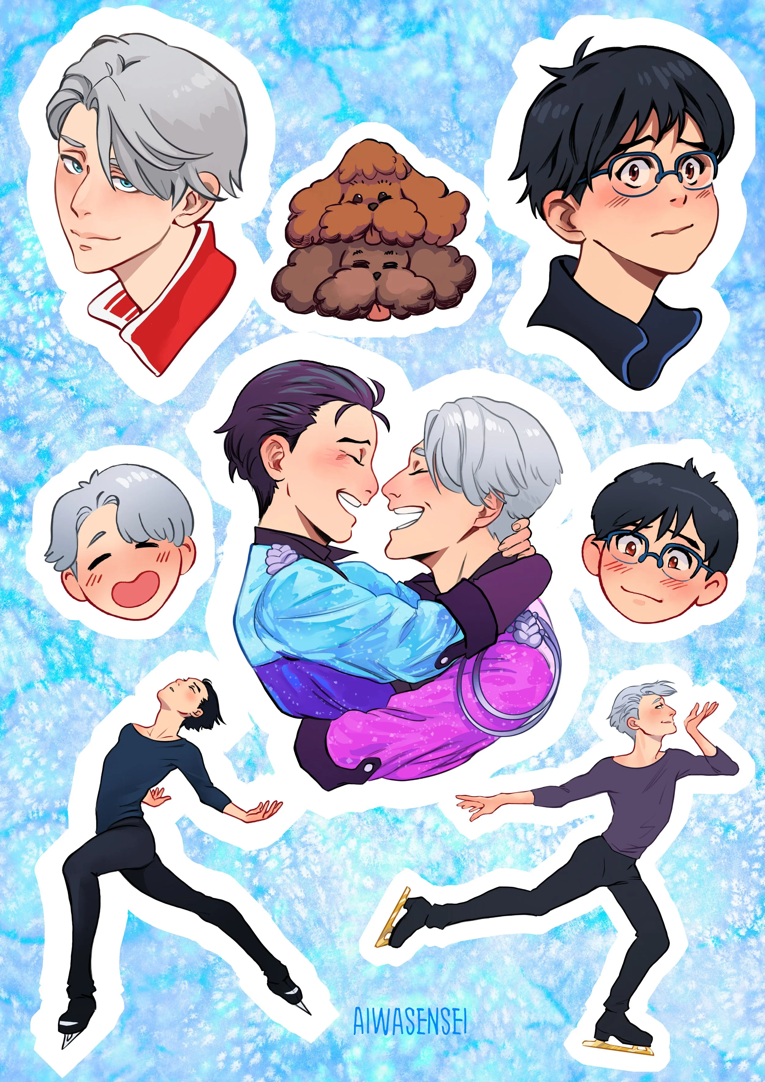 Yuuri_on_ice_Sticker_Sheet picture.jpg
